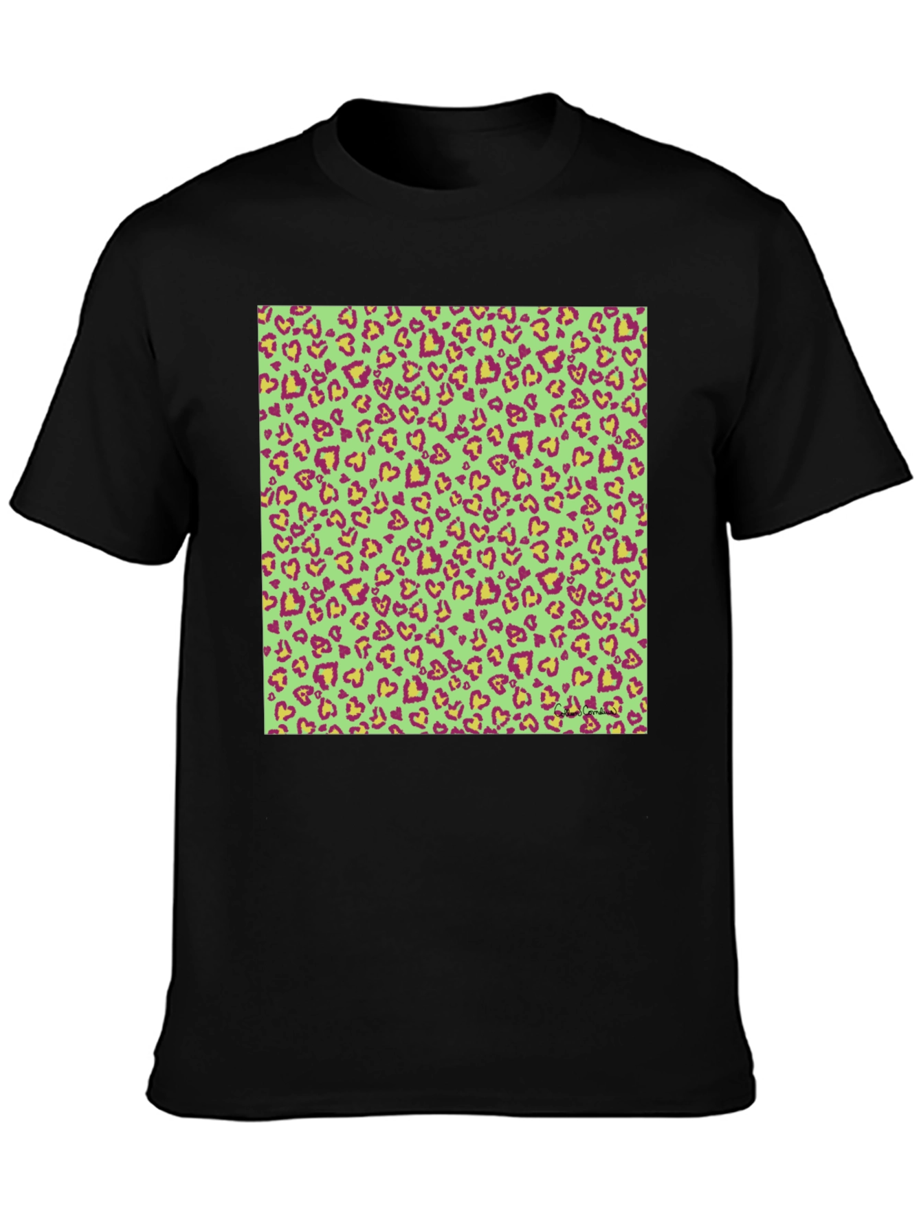 Leopard Heart Print T-Shirt - Bold Fashion Statement
