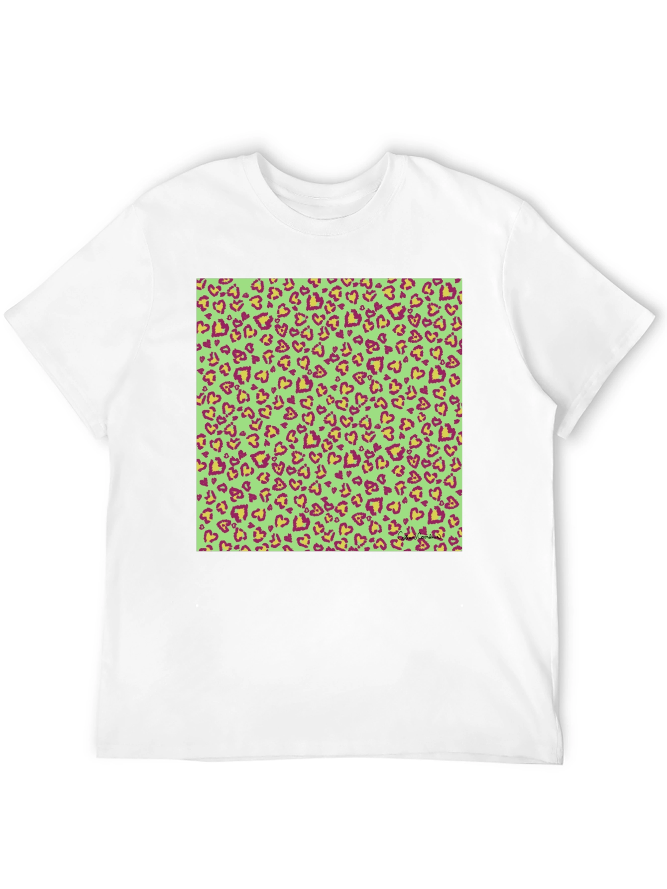 Leopard Heart Print T-Shirt - Bold Fashion Statement