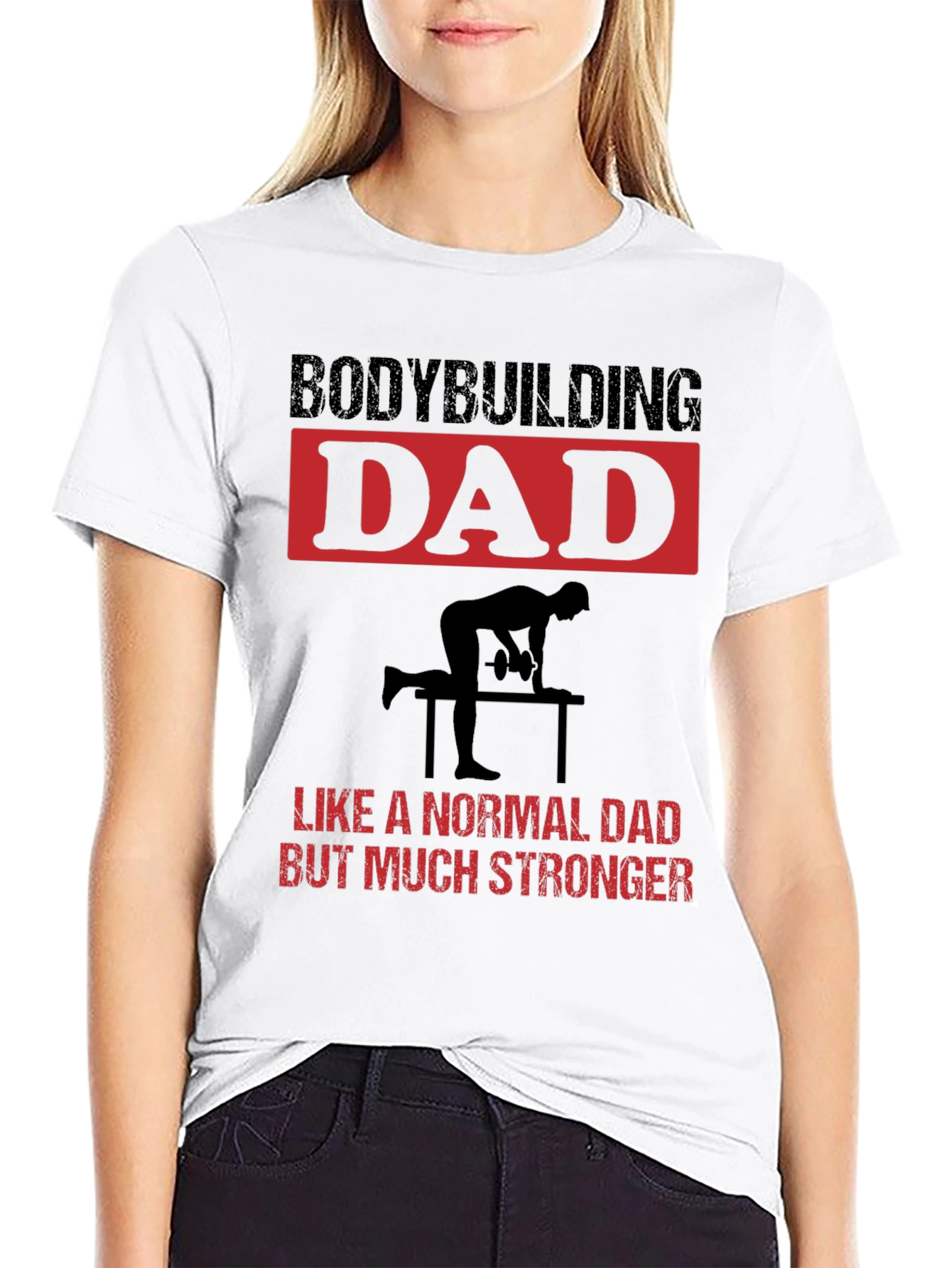 Bodybuilding Dad T-Shirt: Strong Fathers Day Gift