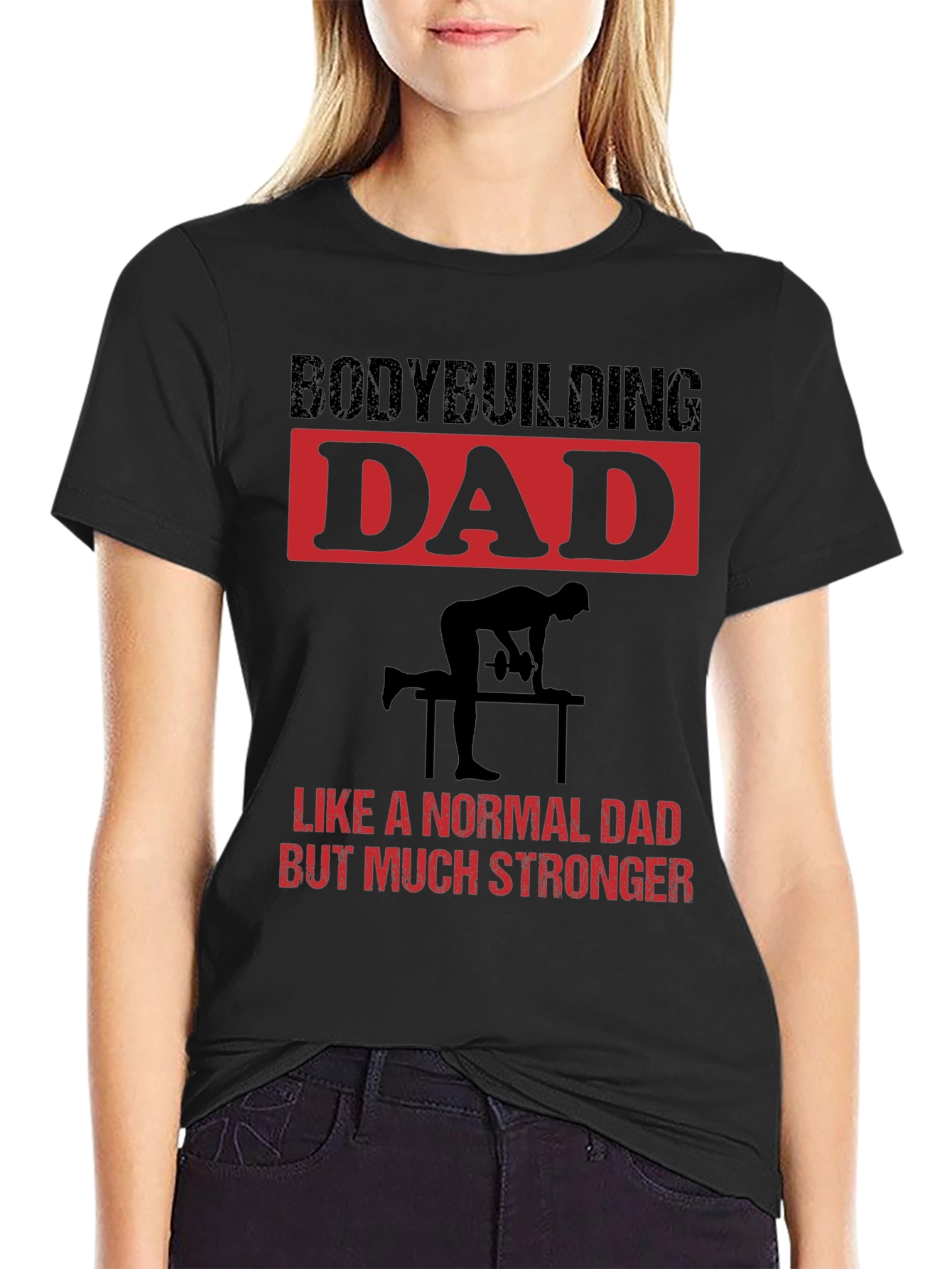 Bodybuilding Dad T-Shirt: Strong Fathers Day Gift