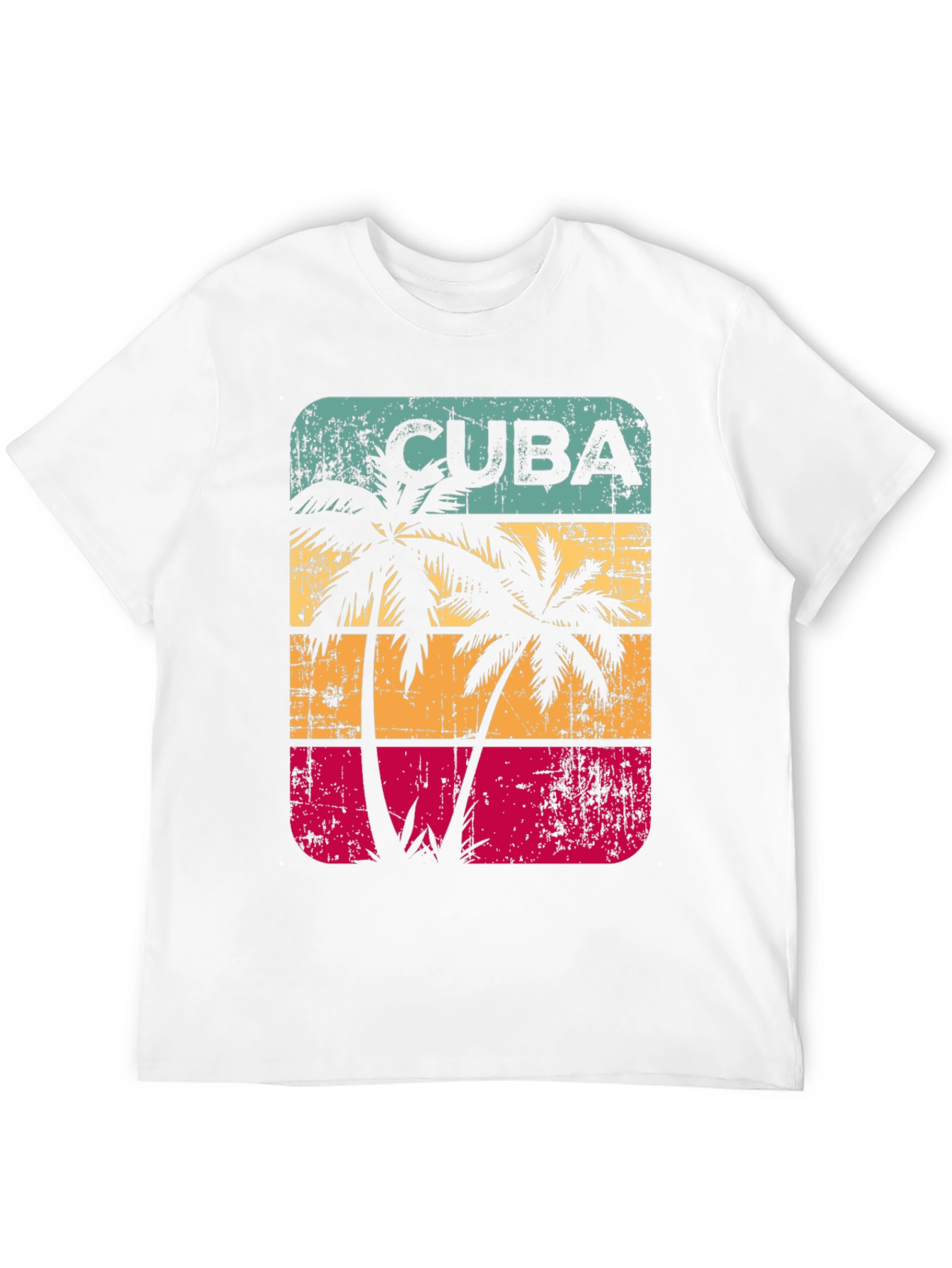 Cuba Palm Tree Retro T-Shirt