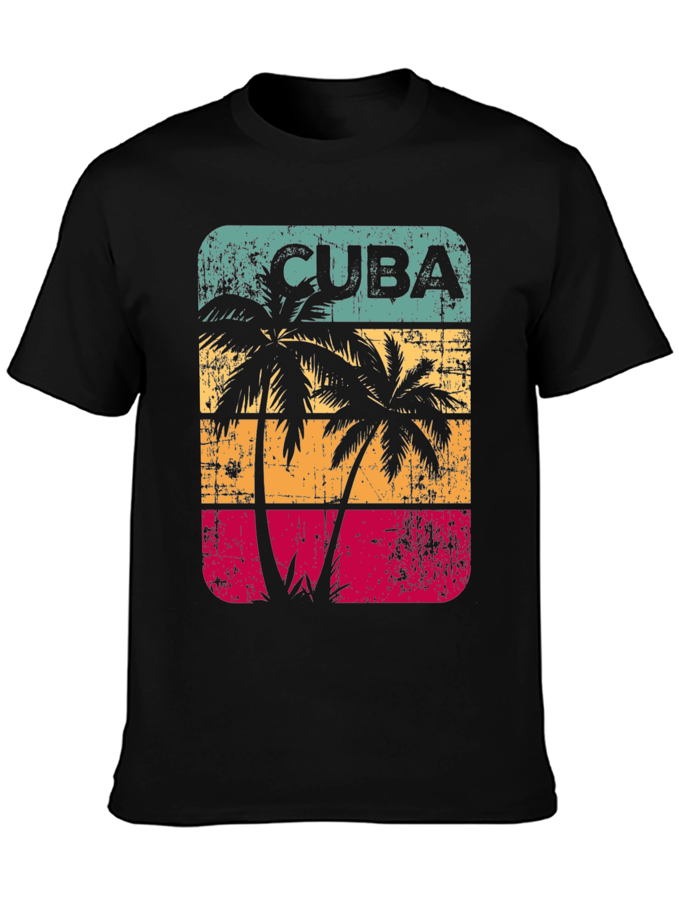 Cuba Palm Tree Retro T-Shirt
