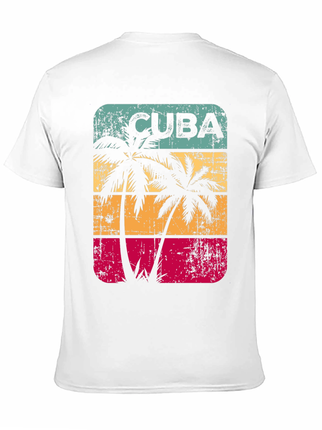 Cuba Palm Tree Retro T-Shirt