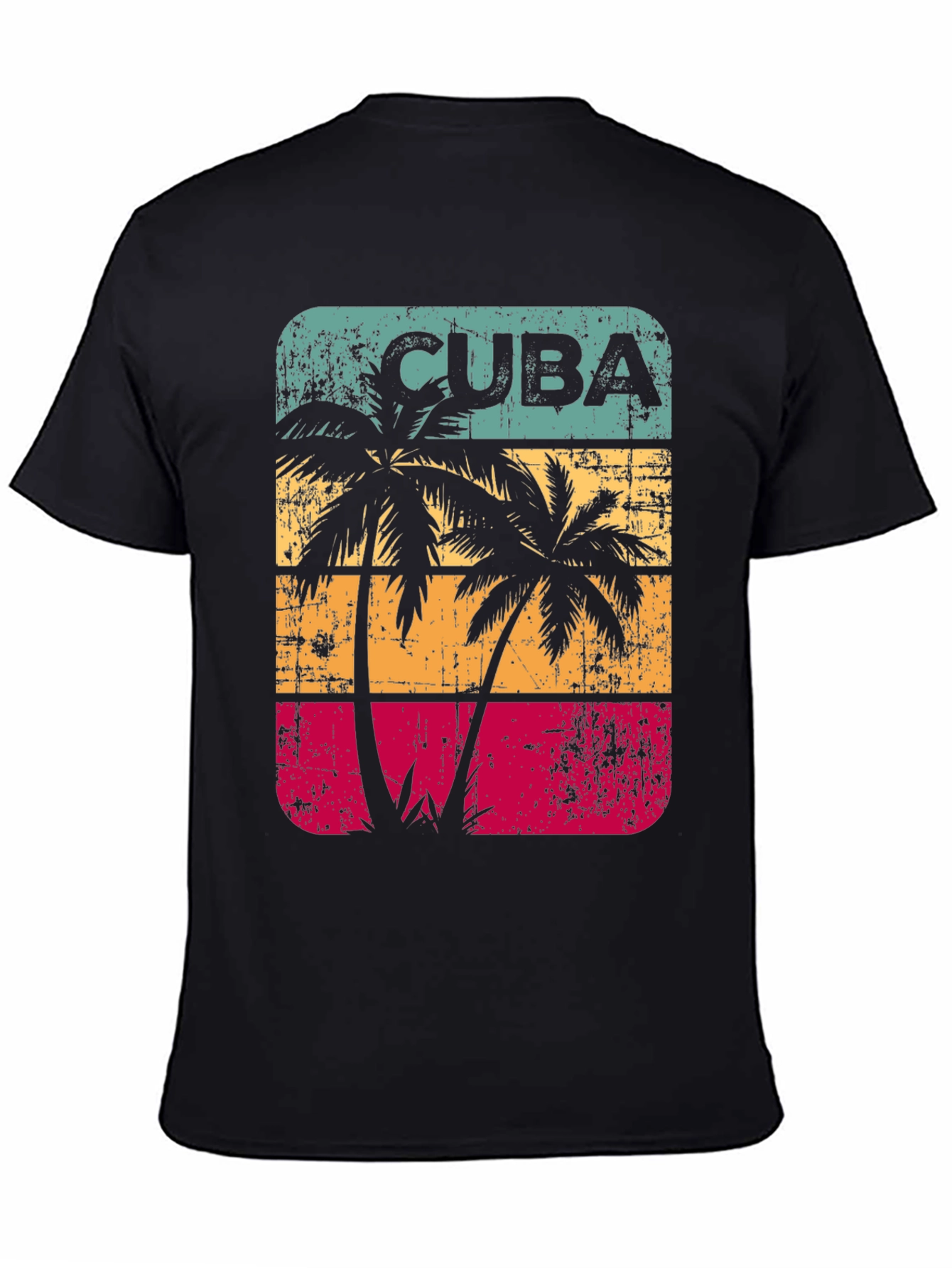 Cuba Palm Tree Retro T-Shirt