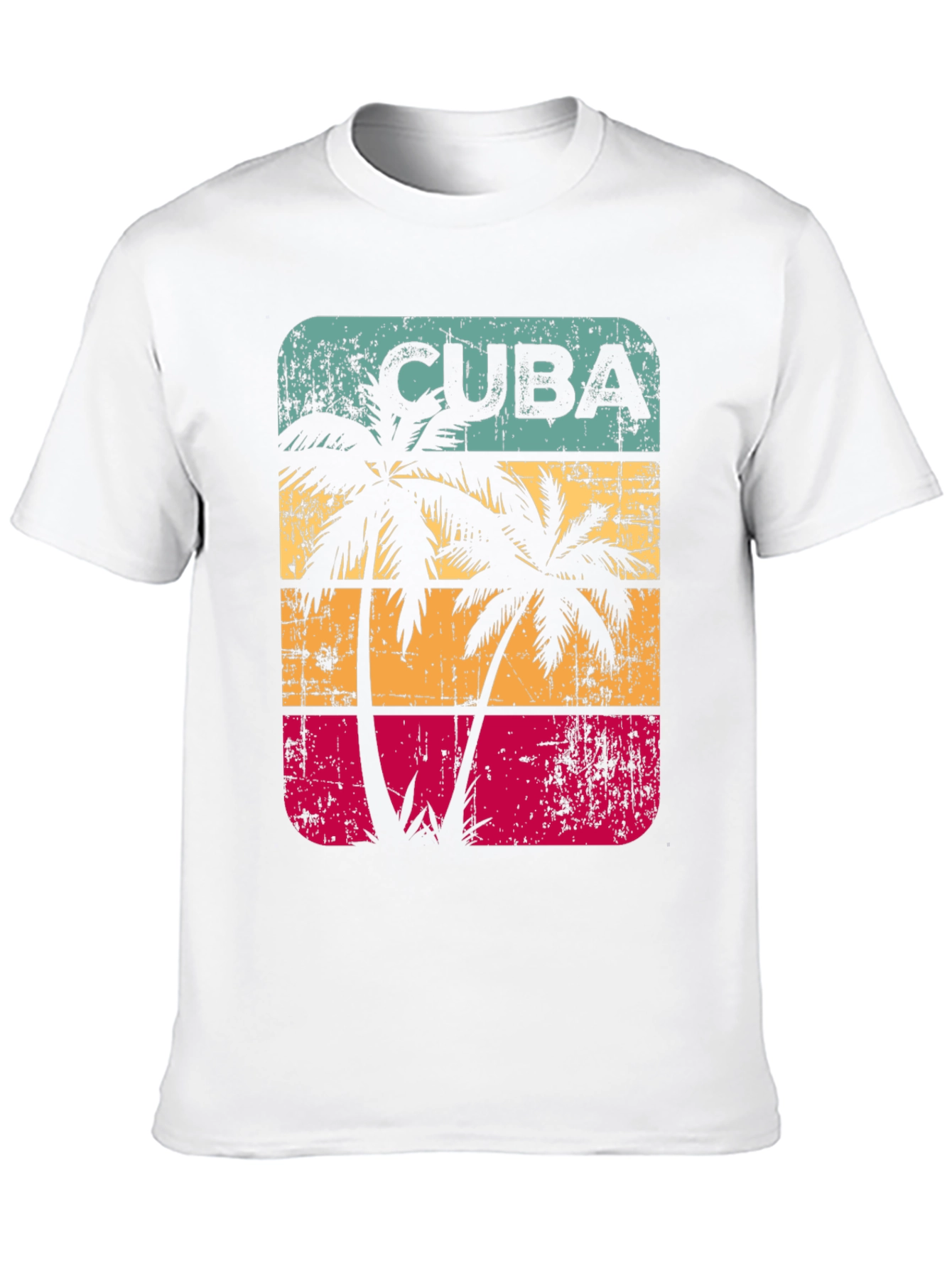 Cuba Palm Tree Retro T-Shirt
