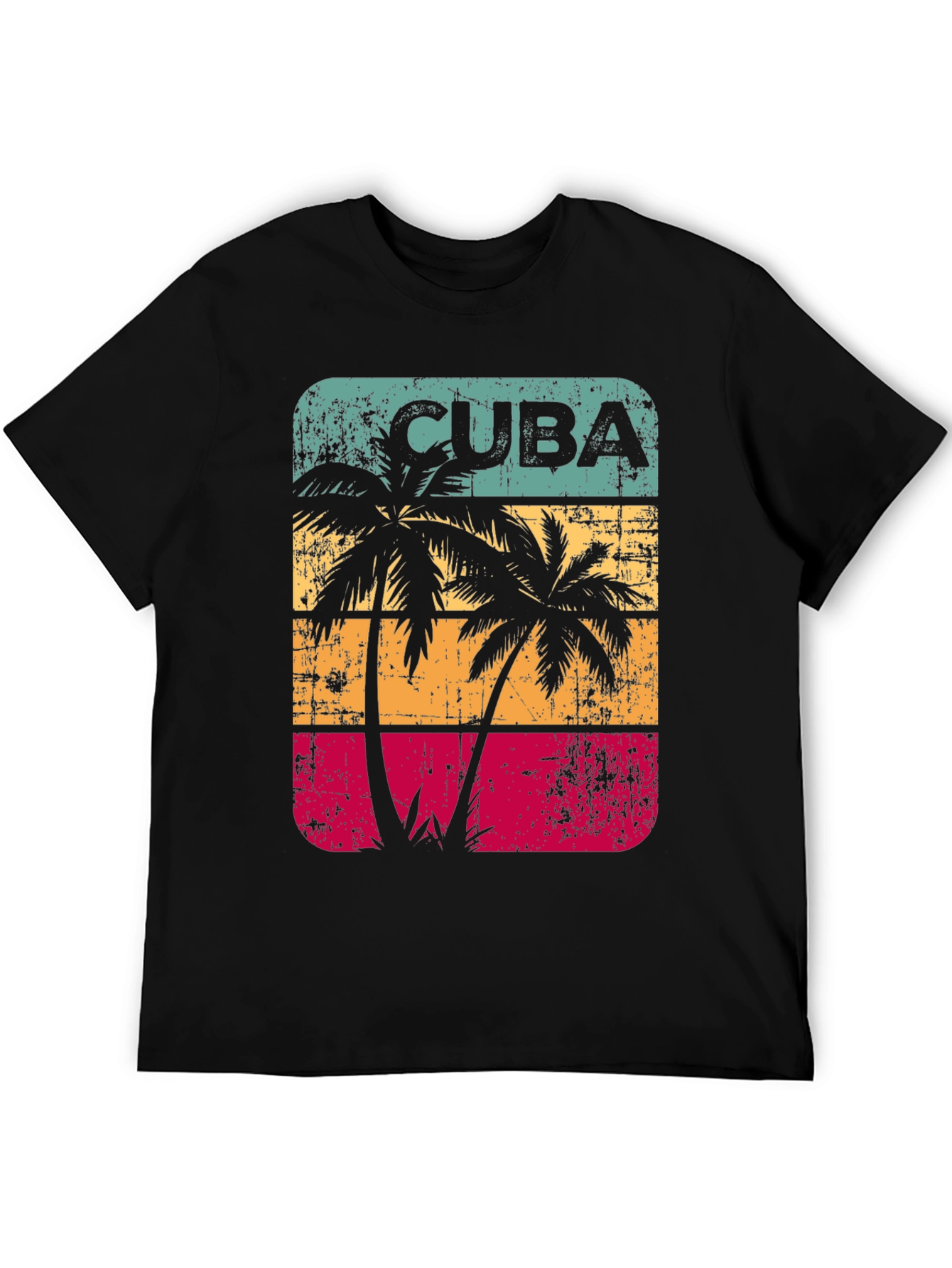 Cuba Palm Tree Retro T-Shirt