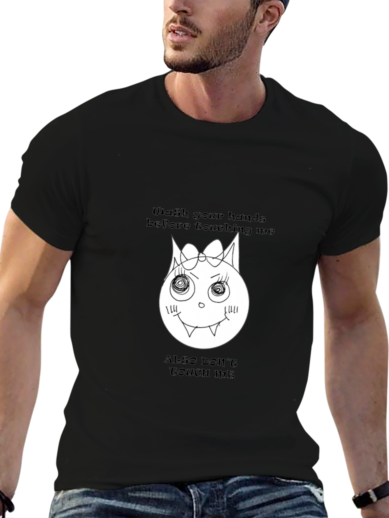 Quarantine Cat T-Shirt - Wash Your Hands Graphic Tee
