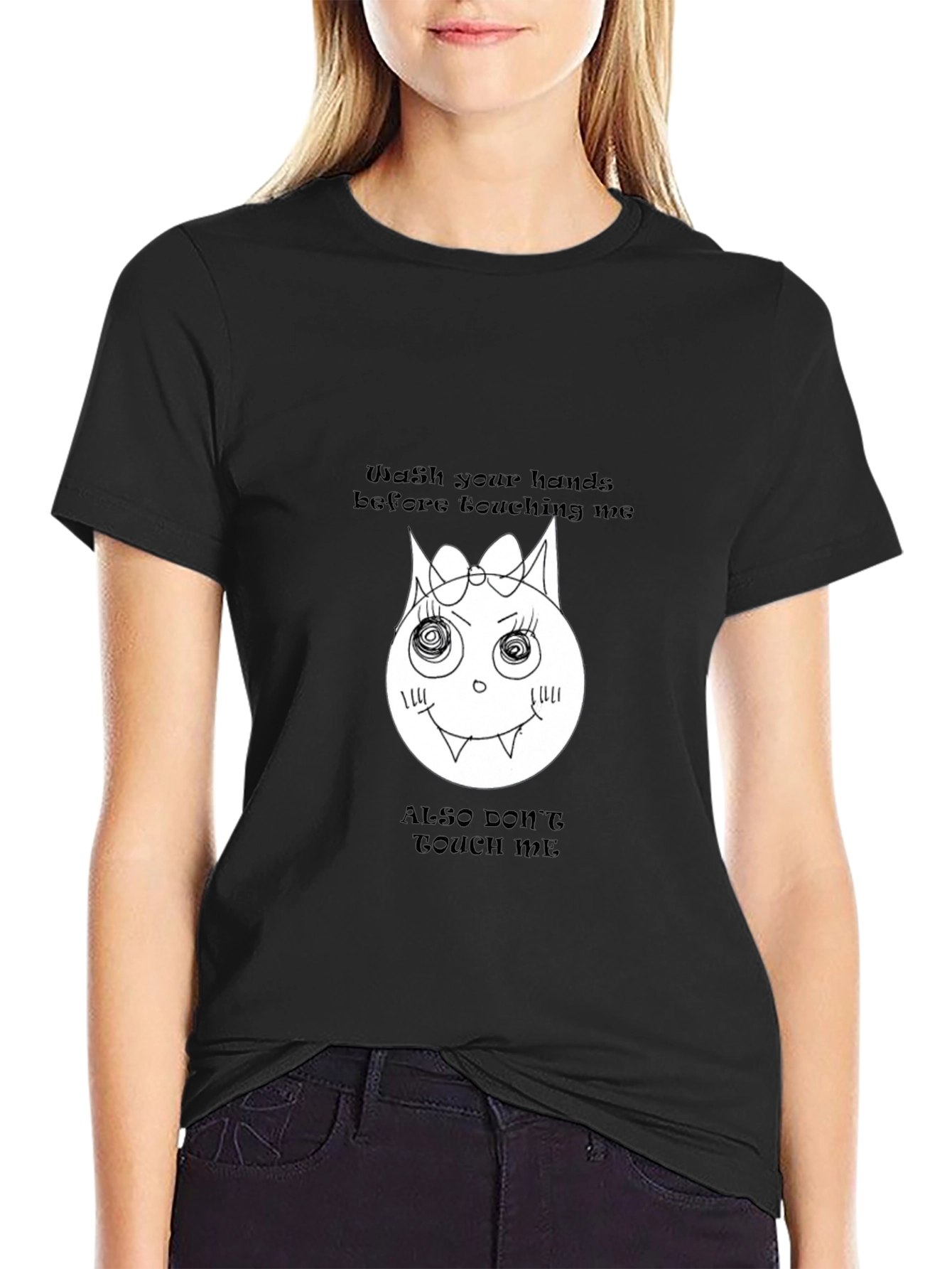 Quarantine Cat T-Shirt - Wash Your Hands Graphic Tee