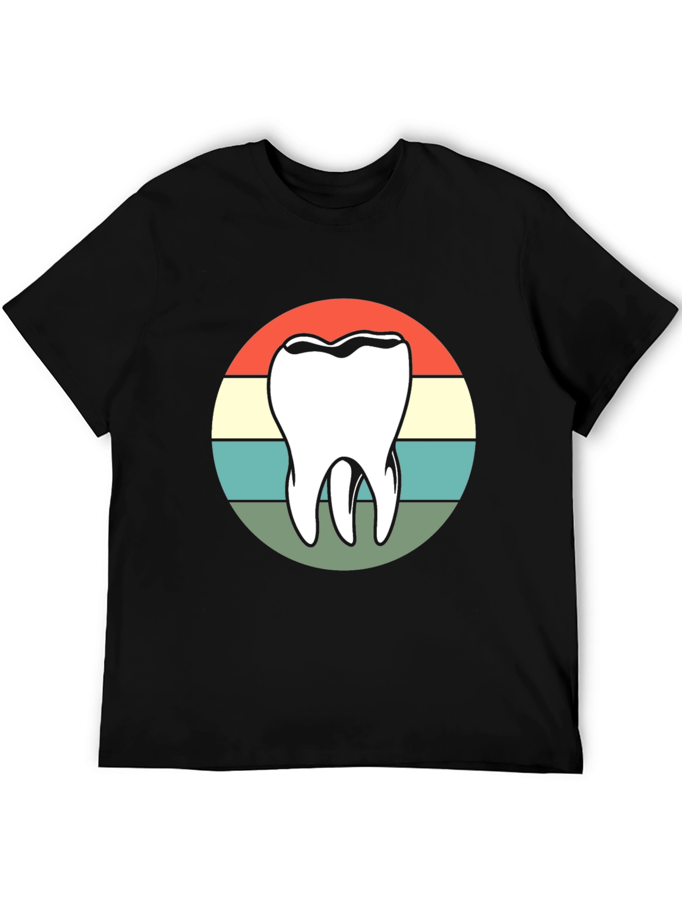 Retro Dentist Tooth T-Shirt - Black