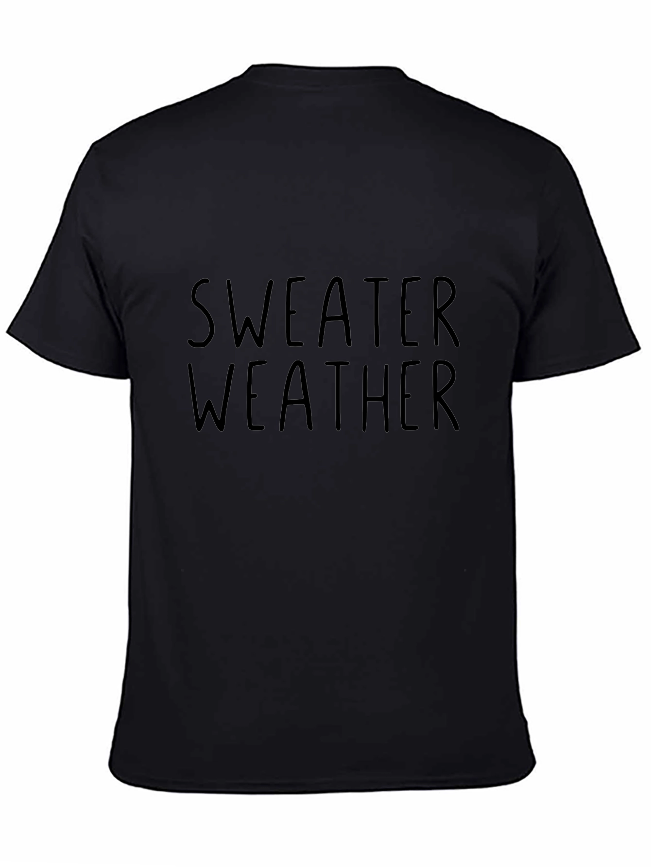 Sweater Weather Black Graphic Tee