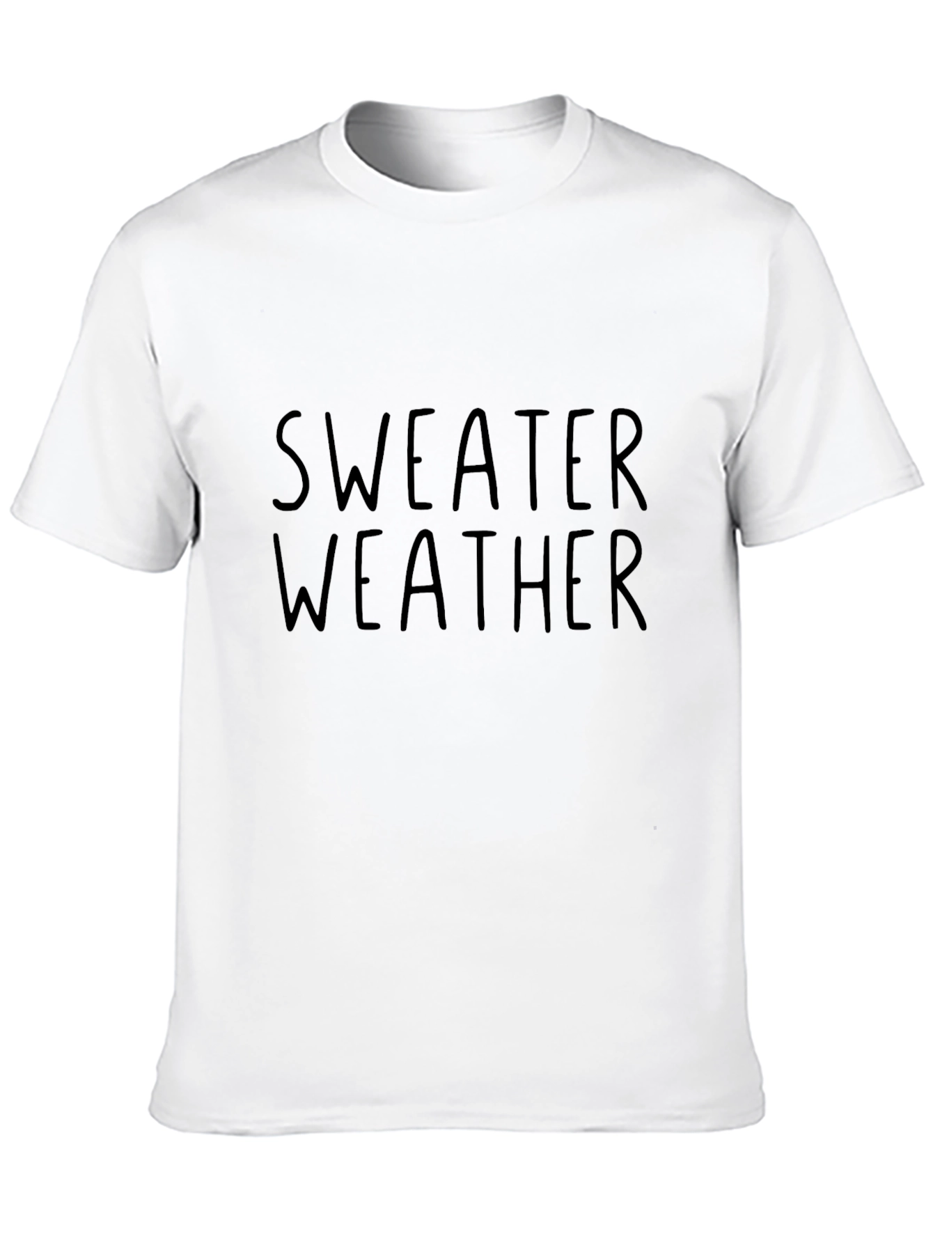 Sweater Weather Black Graphic Tee