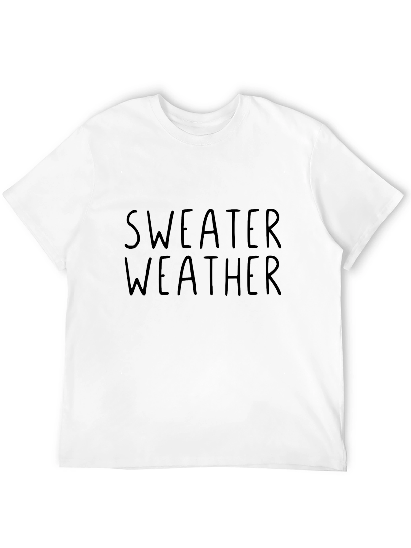 Sweater Weather Black Graphic Tee