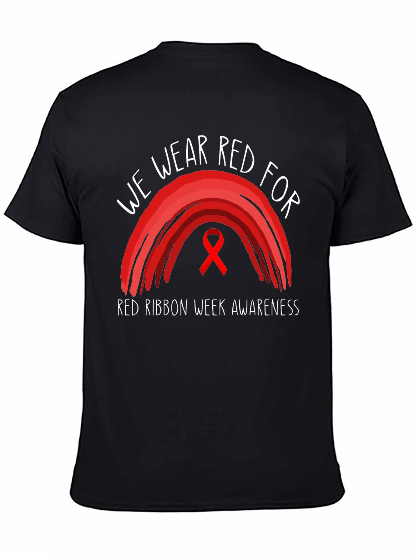 Red Ribbon Week Awareness Graphic Tee