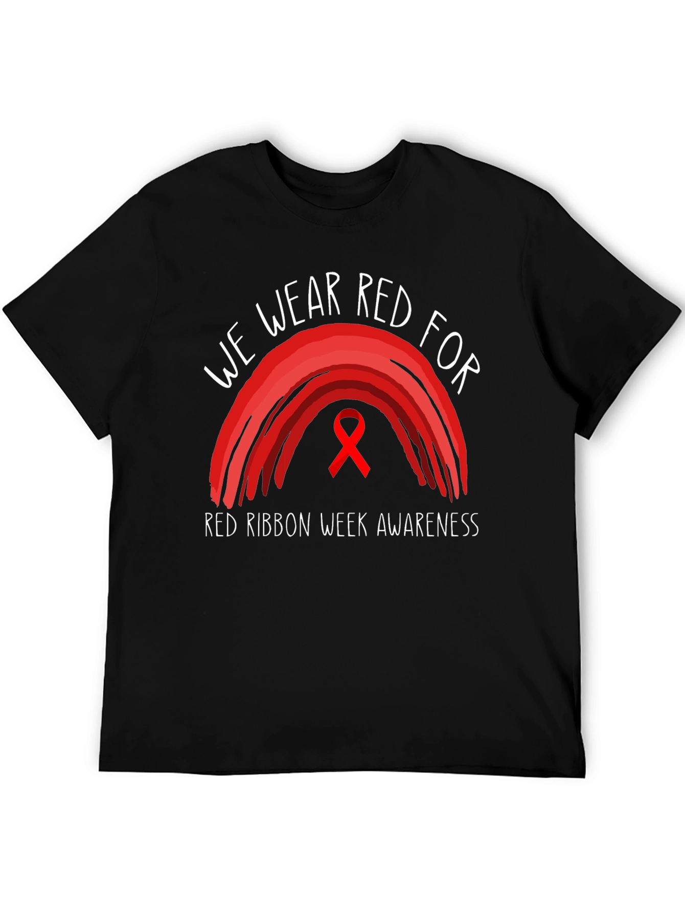 Red Ribbon Week Awareness Graphic Tee