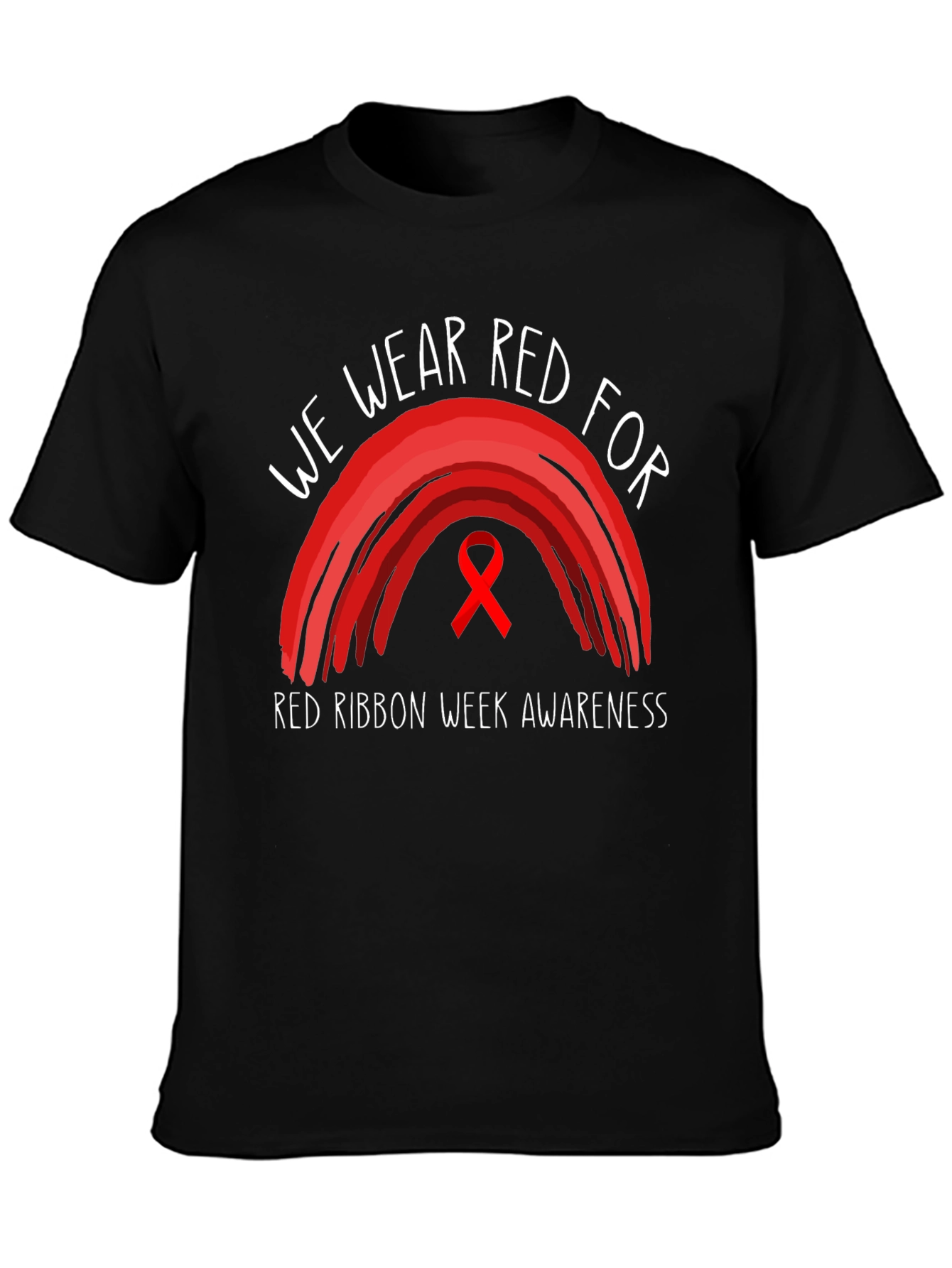 Red Ribbon Week Awareness Graphic Tee