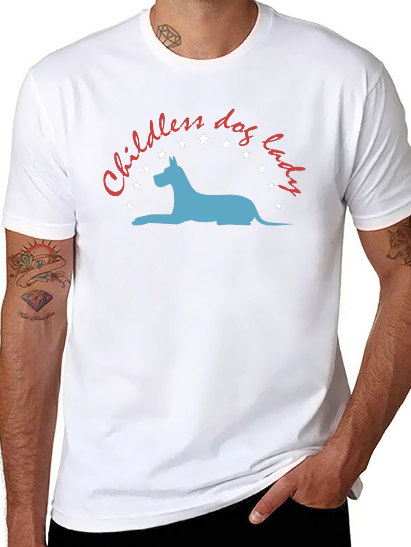 Childless Dog Lady Graphic Tee