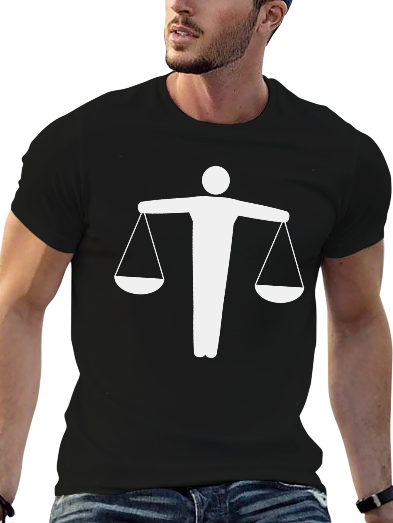 Justice T-Shirt - Scales of Justice Symbol