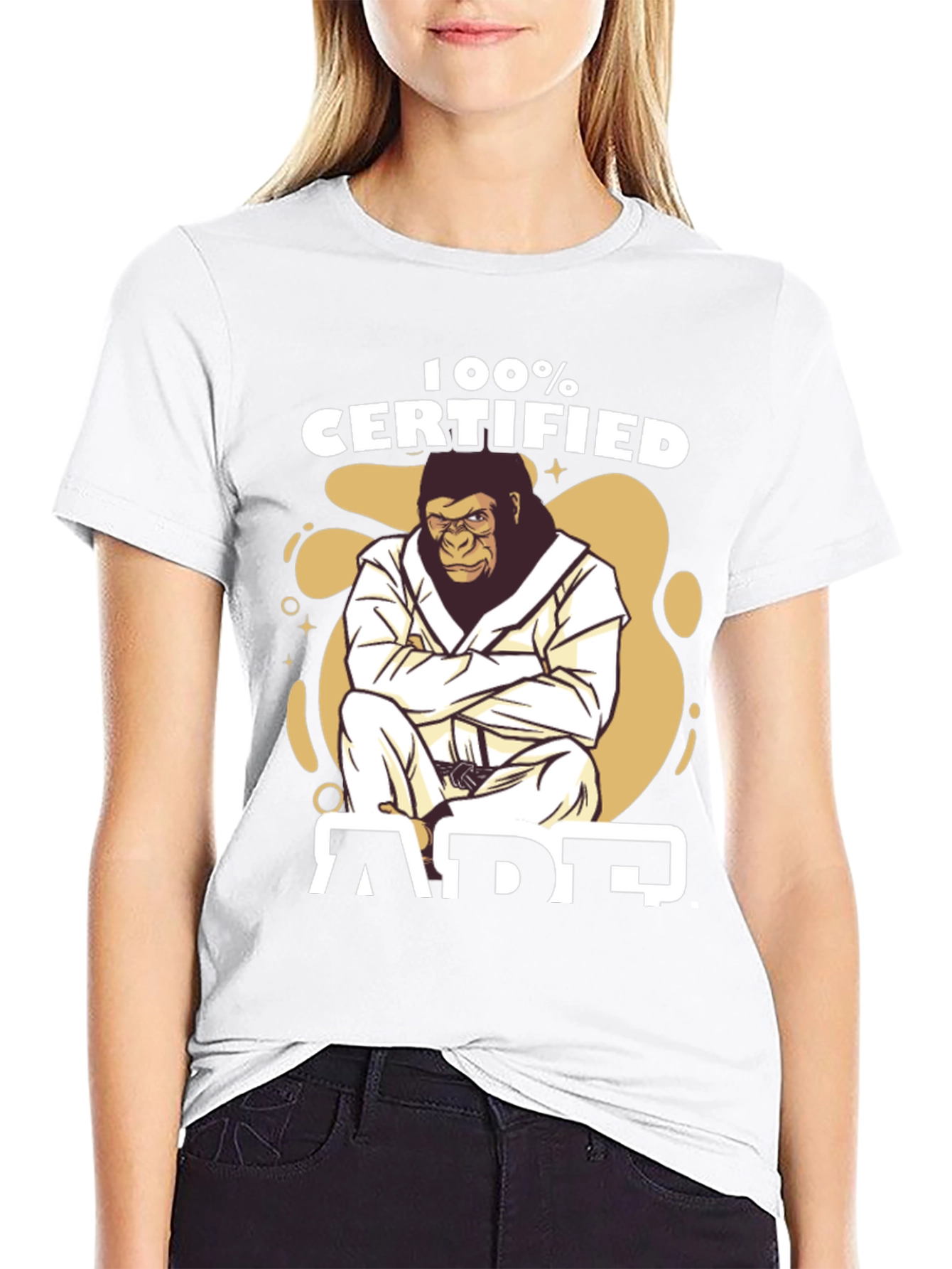 Certified Ape Jiu Jitsu Black T-Shirt