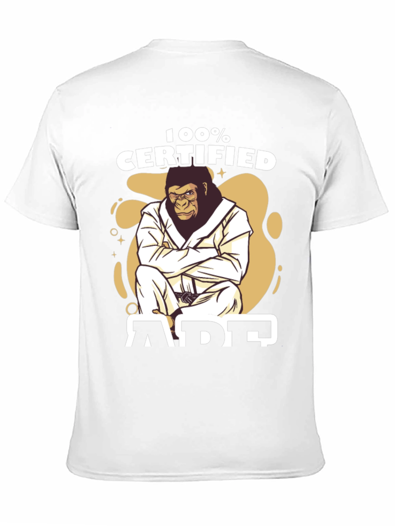 Certified Ape Jiu Jitsu Black T-Shirt