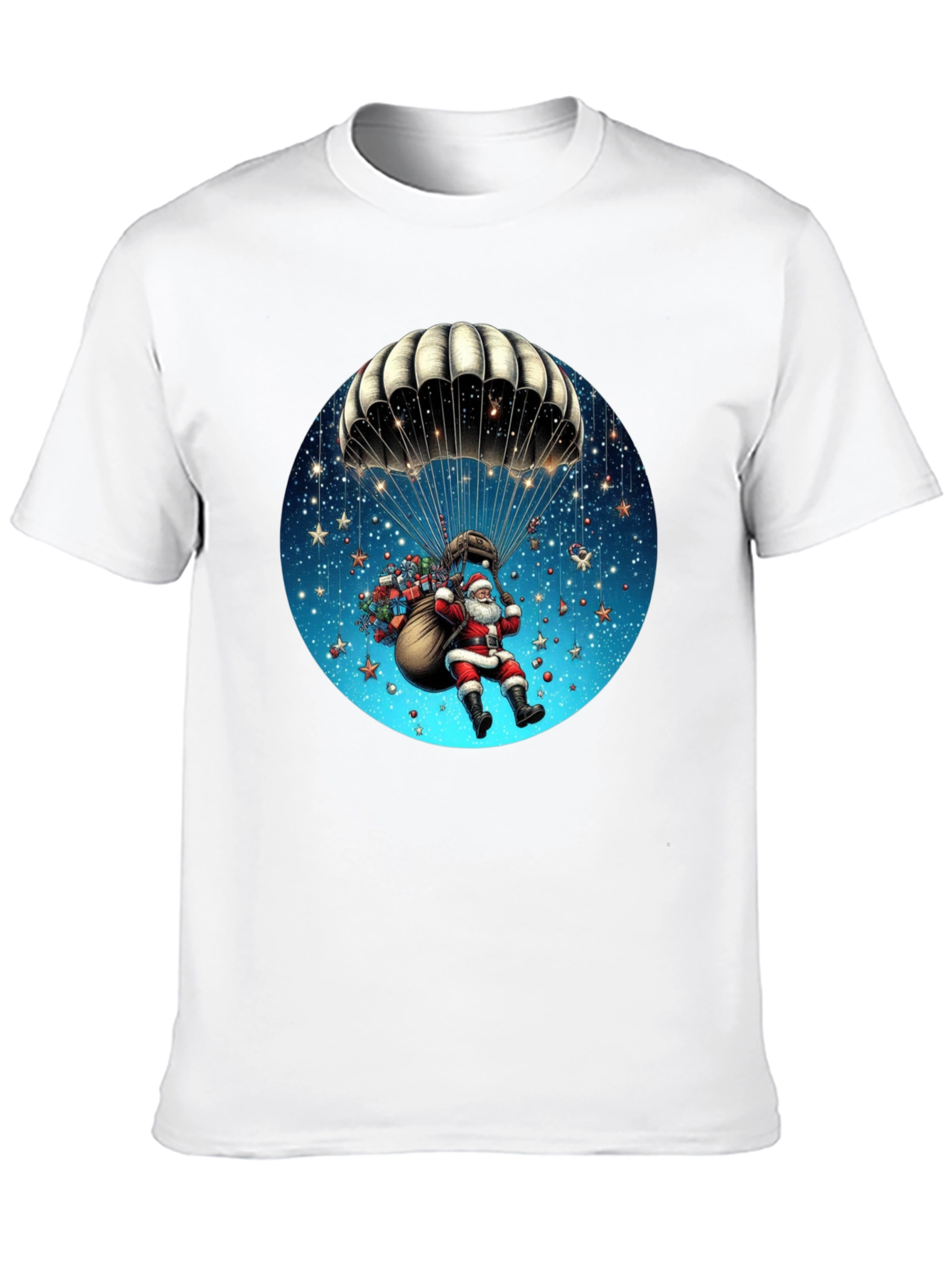 Santa Parachute Graphic Tee
