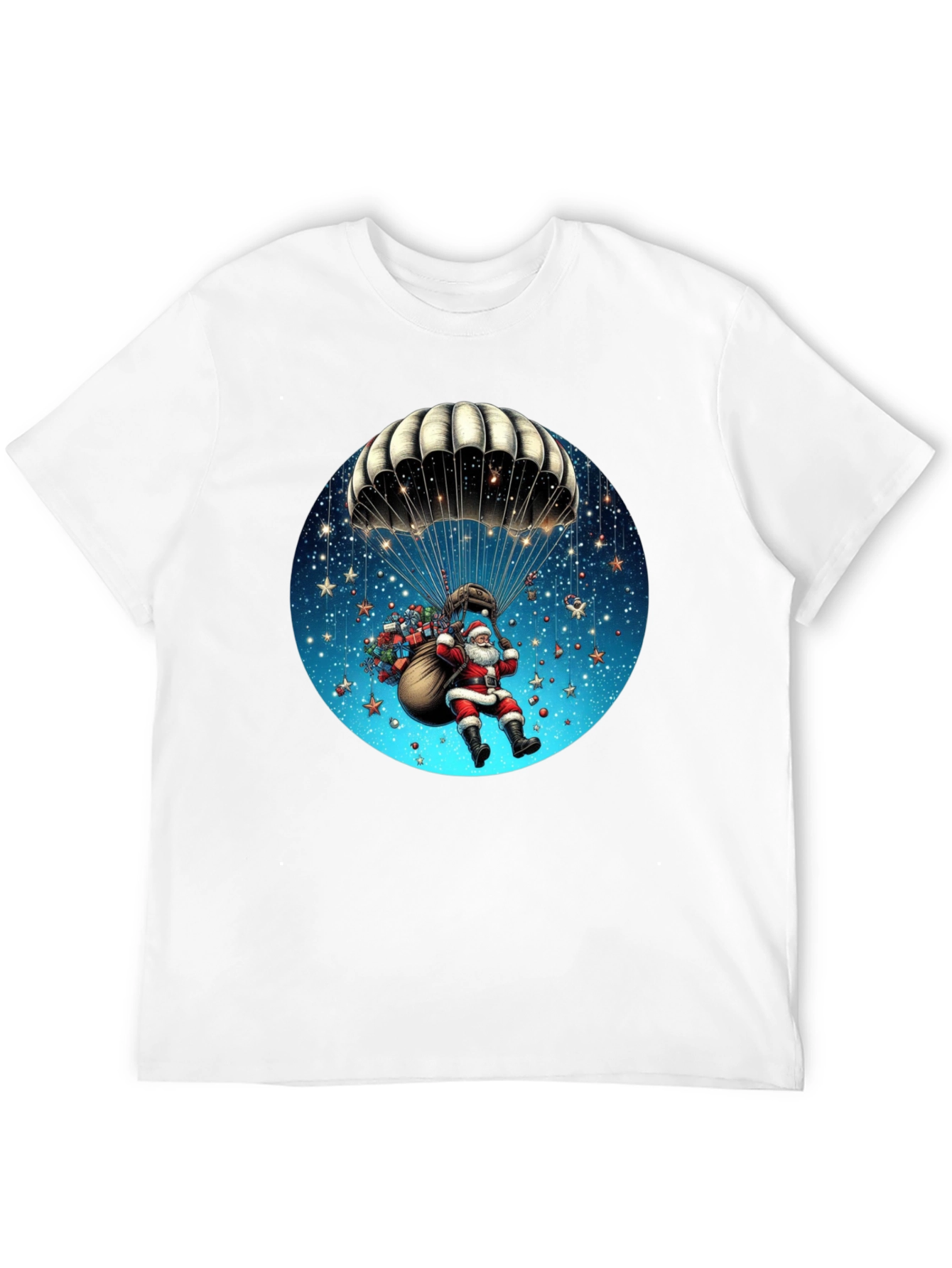 Santa Parachute Graphic Tee