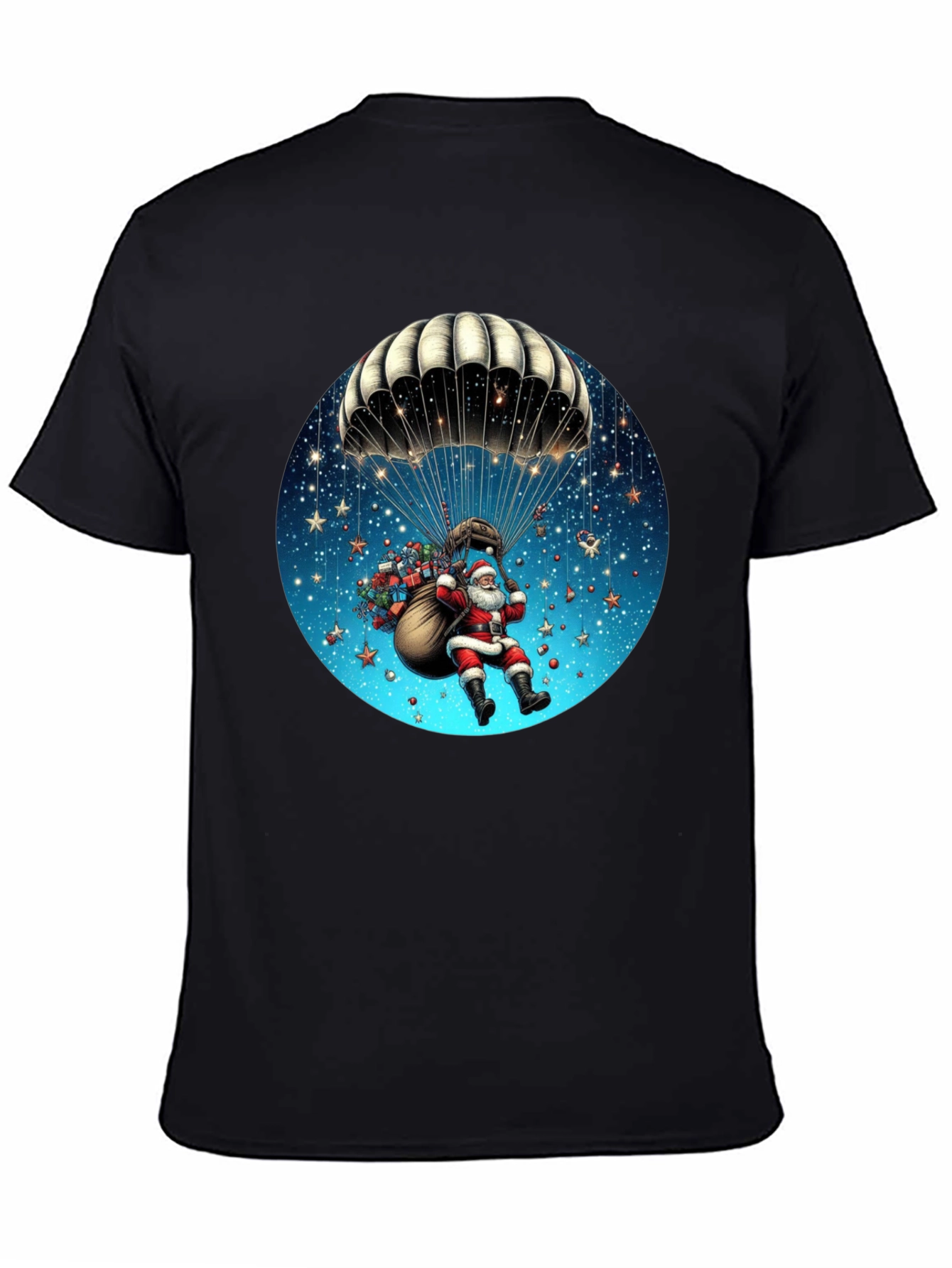 Santa Parachute Graphic Tee