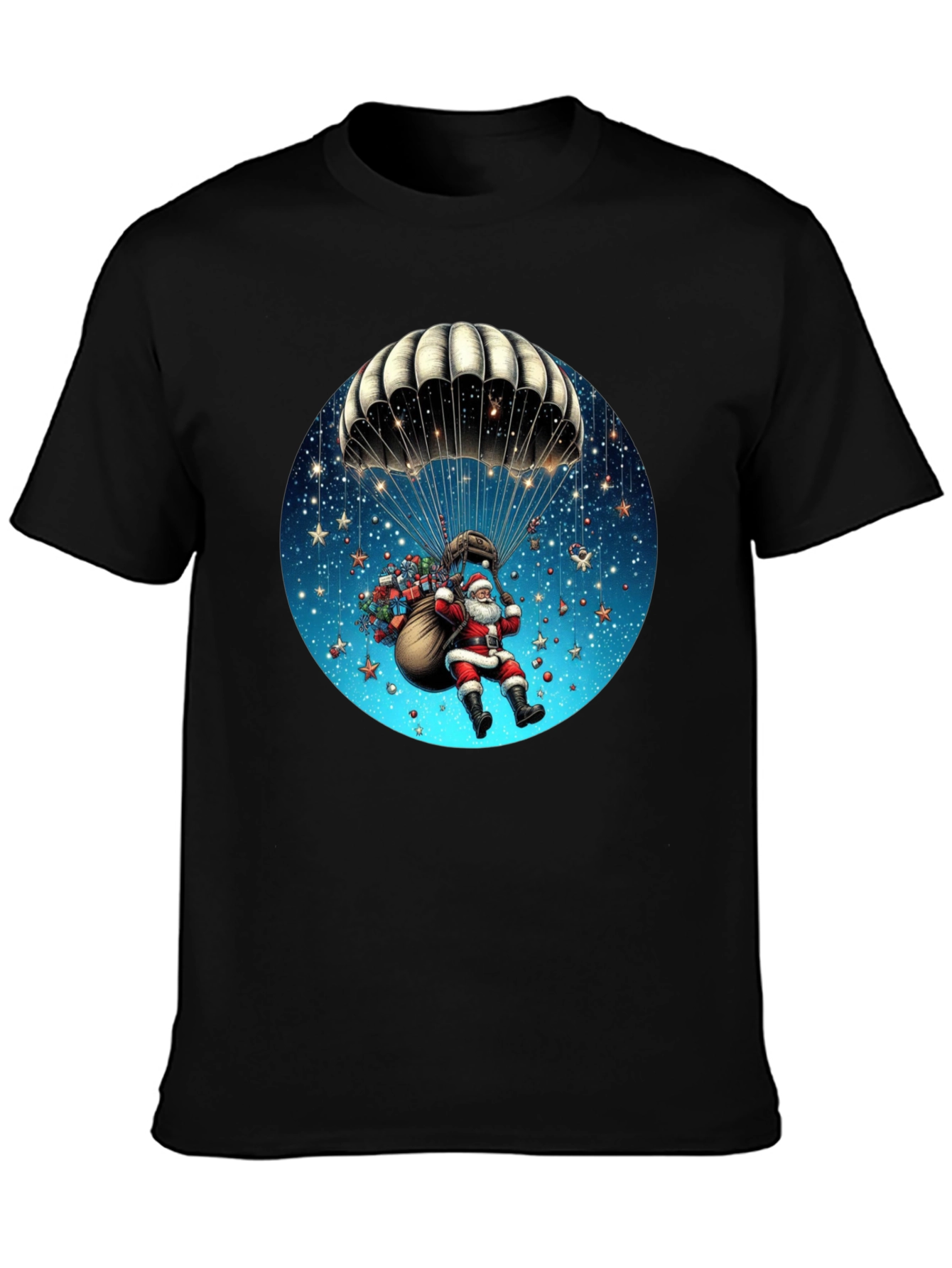 Santa Parachute Graphic Tee