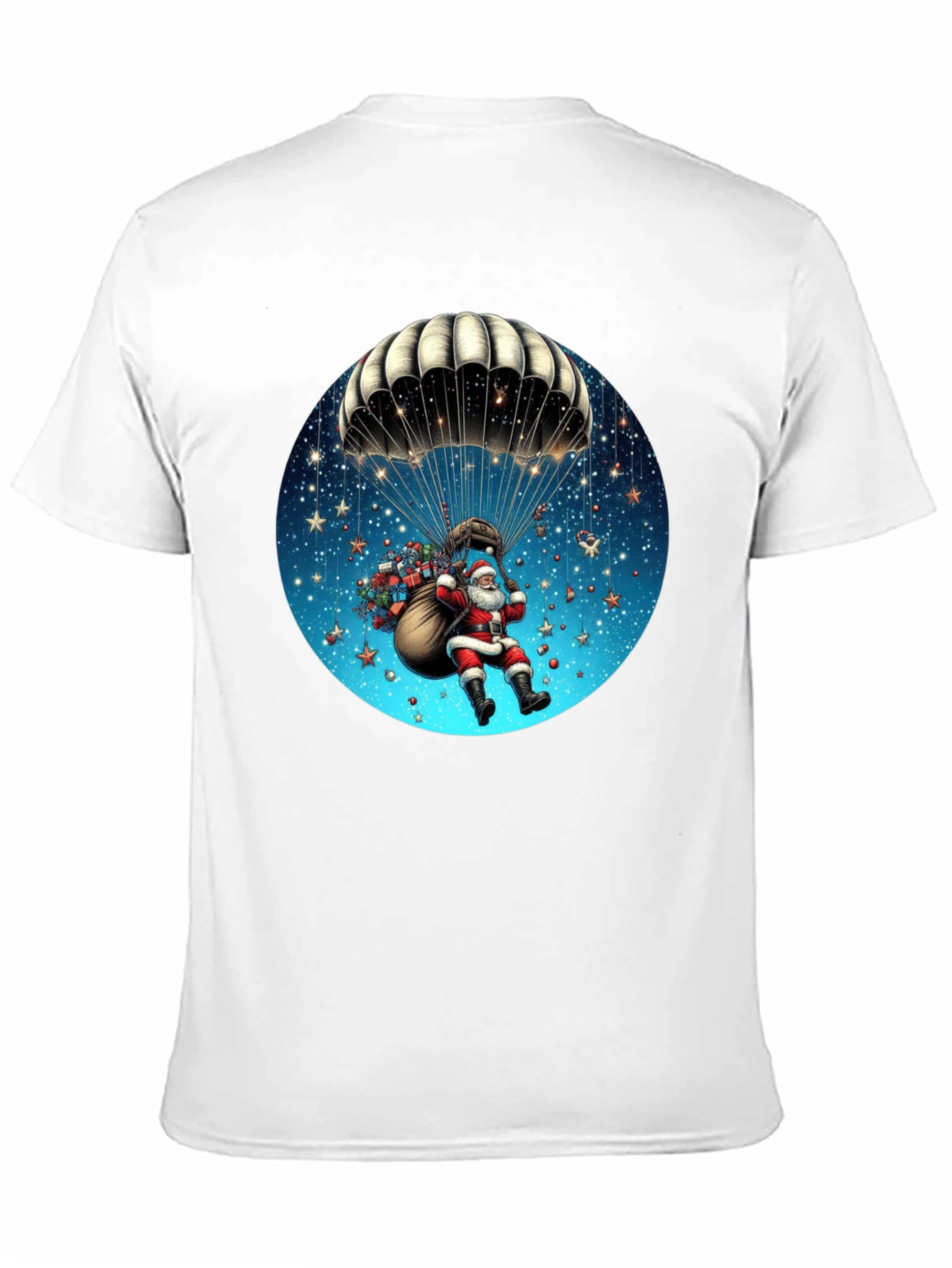Santa Parachute Graphic Tee