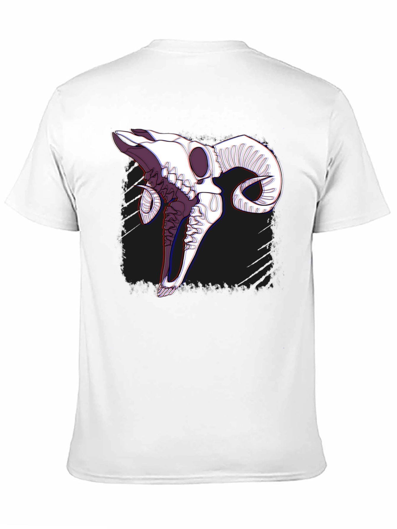 Ram Skull Graphic Black T-Shirt