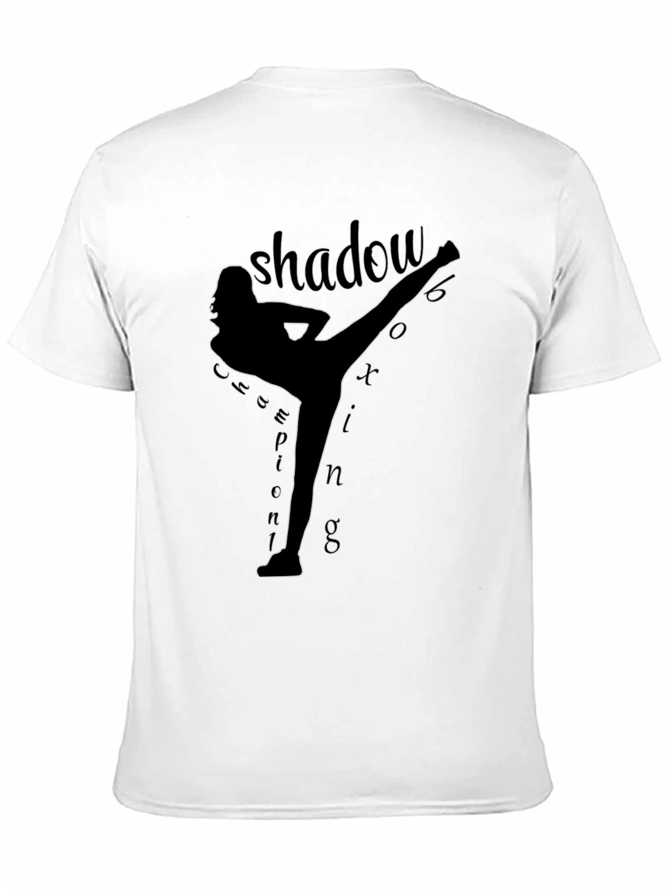 Shadow Boxing Graphic Tee - Martial Arts Silhouette