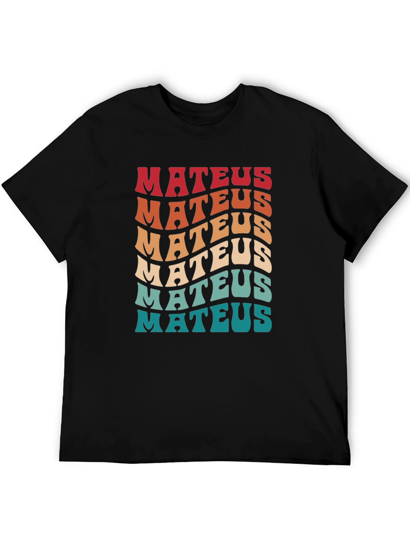 Retro Mateus Wavy Text T-Shirt