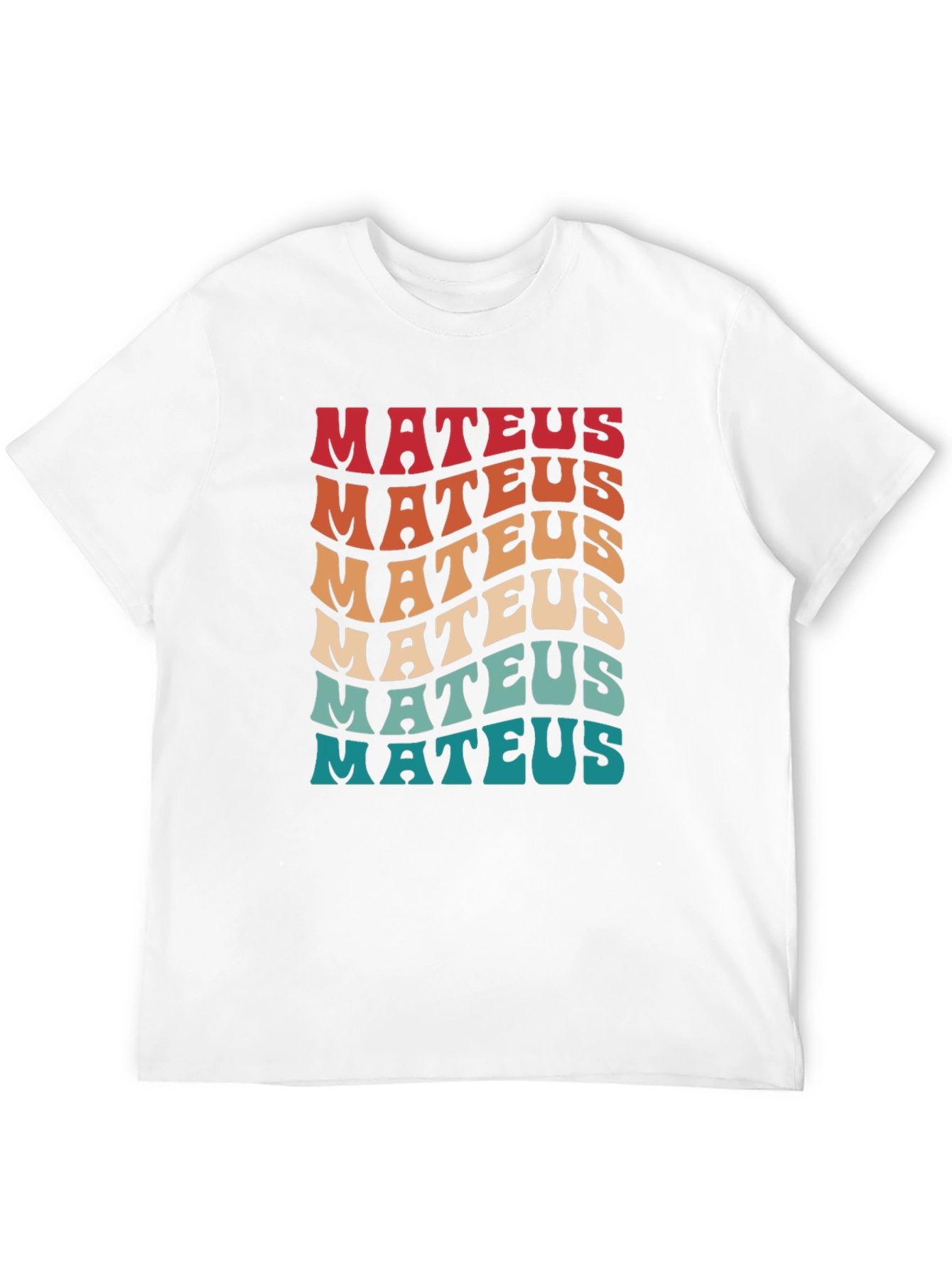 Retro Mateus Wavy Text T-Shirt