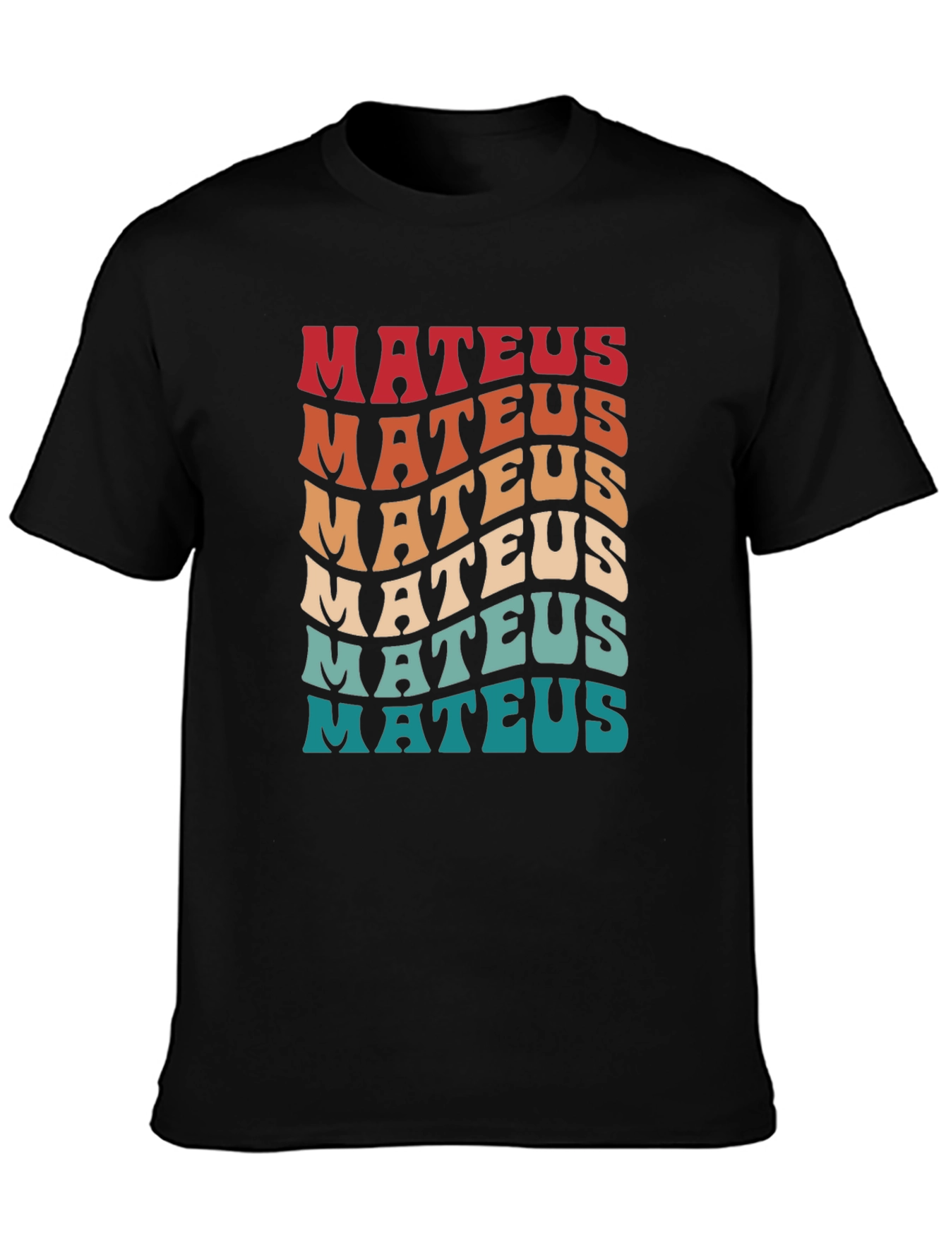 Retro Mateus Wavy Text T-Shirt