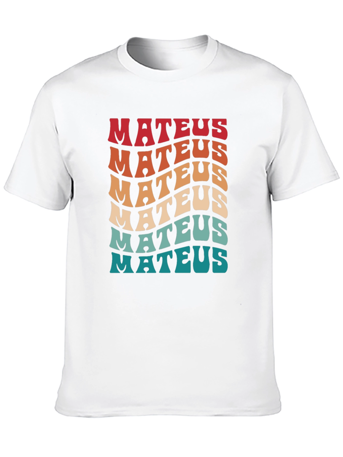 Retro Mateus Wavy Text T-Shirt