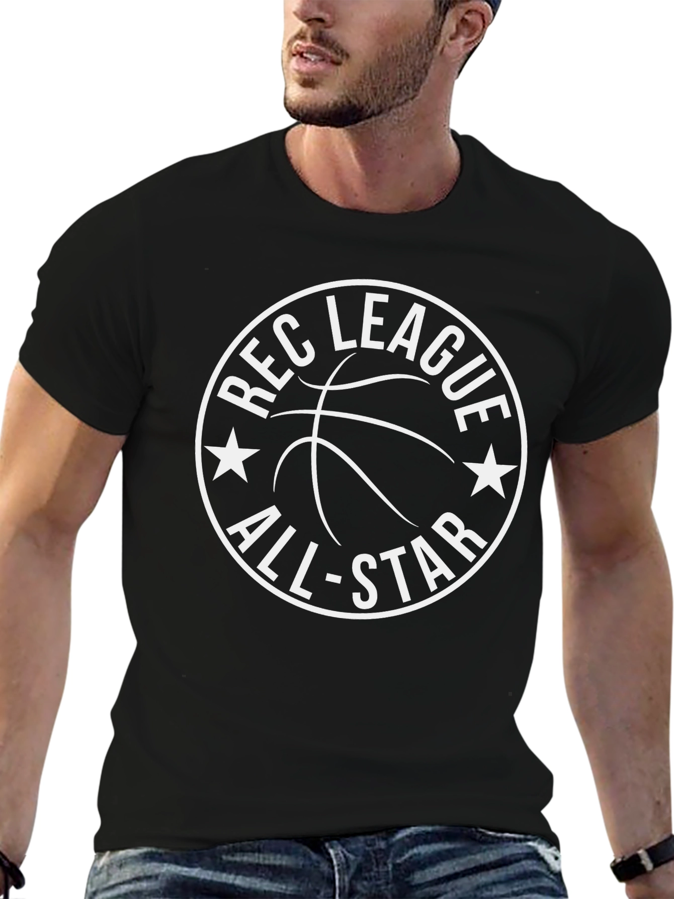 Rec League All-Star Basketball Graphic Tee