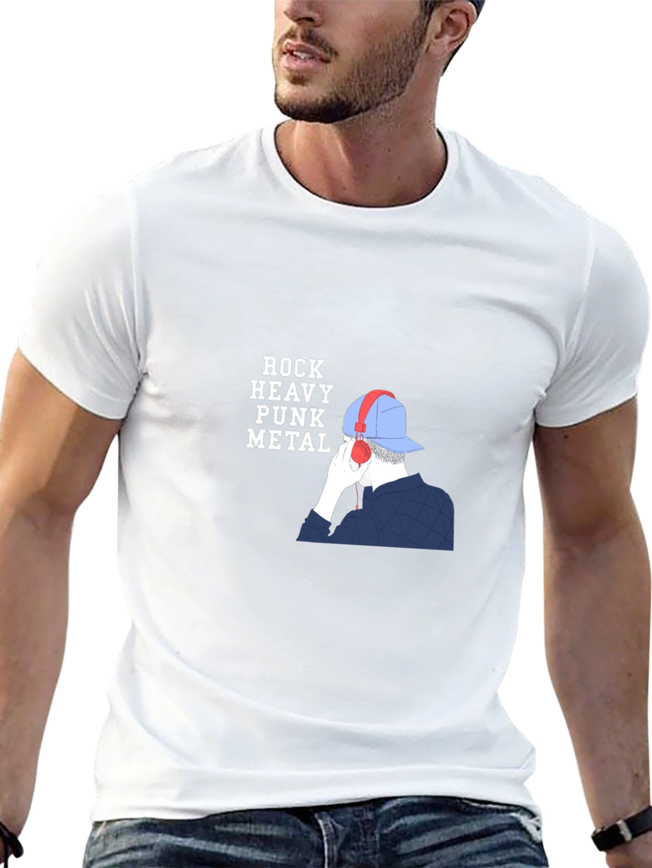 Rock Heavy Punk Metal Graphic T-Shirt