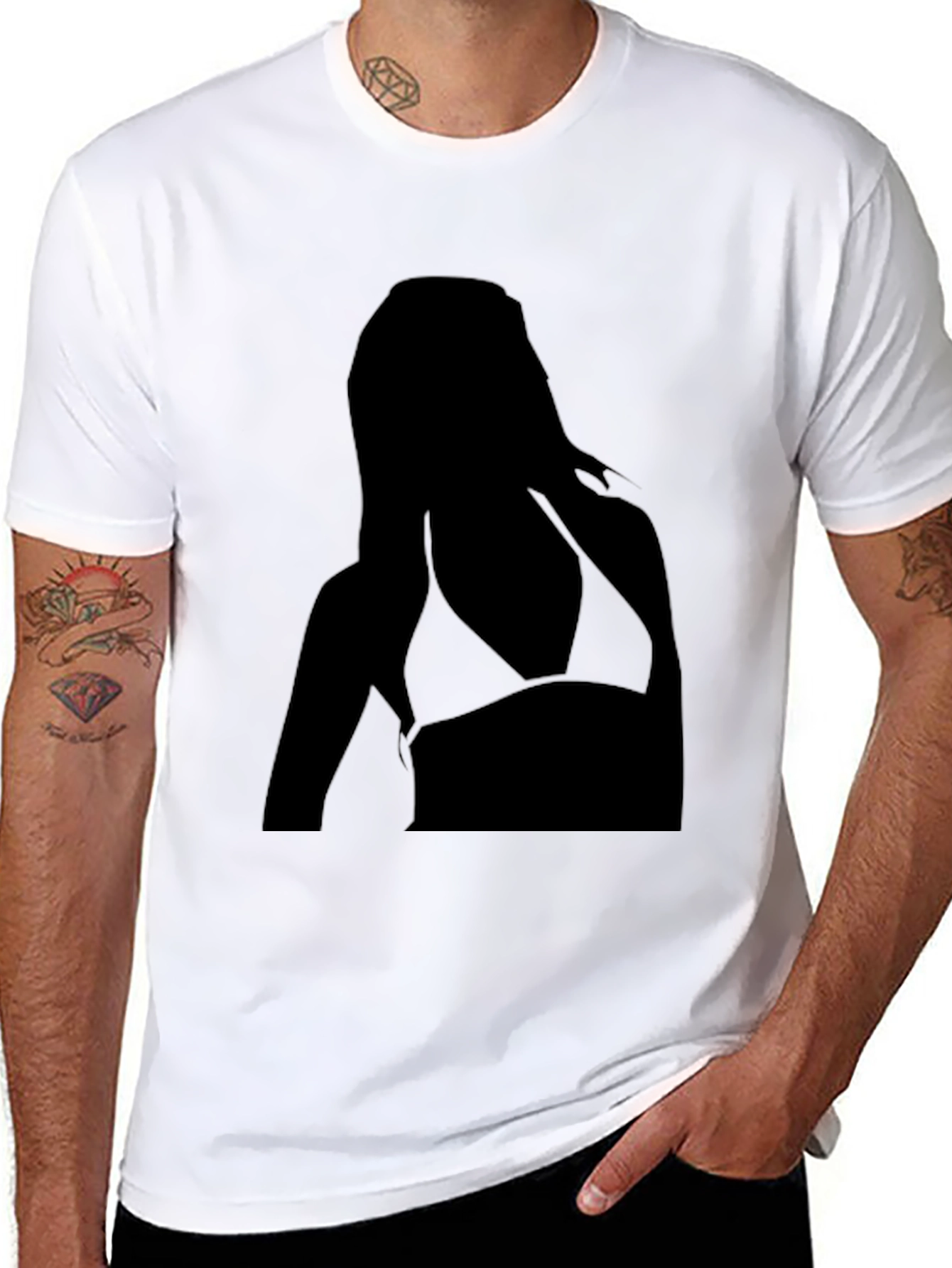 Silhouette Graphic Tee - Black