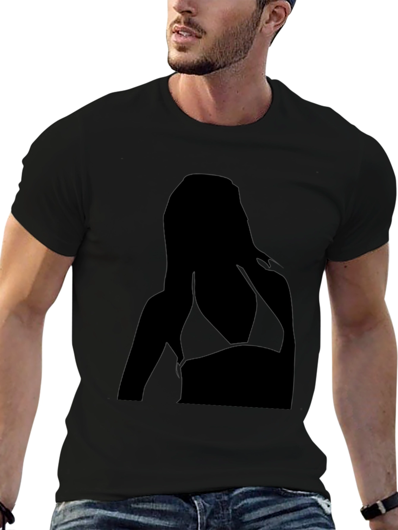 Silhouette Graphic Tee - Black