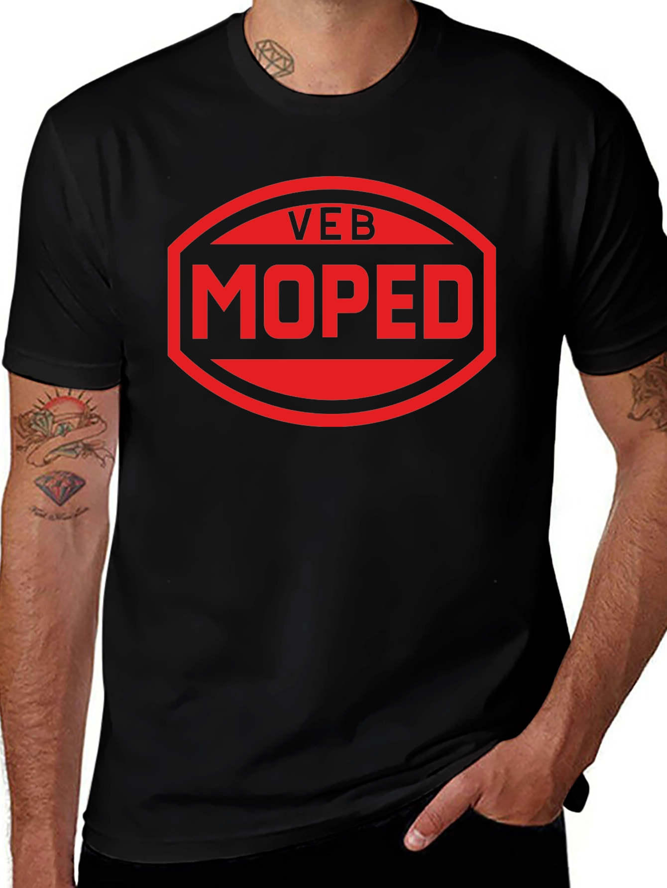 VEB Moped Graphic T-Shirt - Classic Automotive Apparel