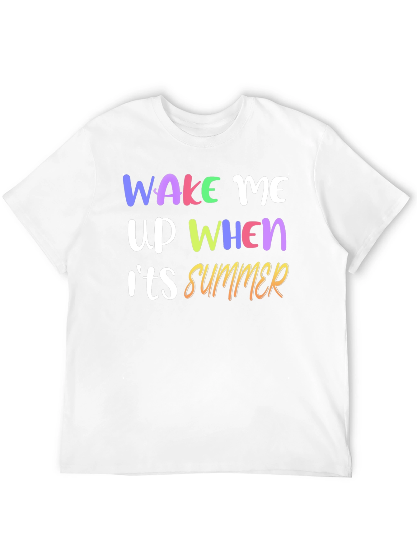 Wake Me Up When Its Summer Graphic T-Shirt