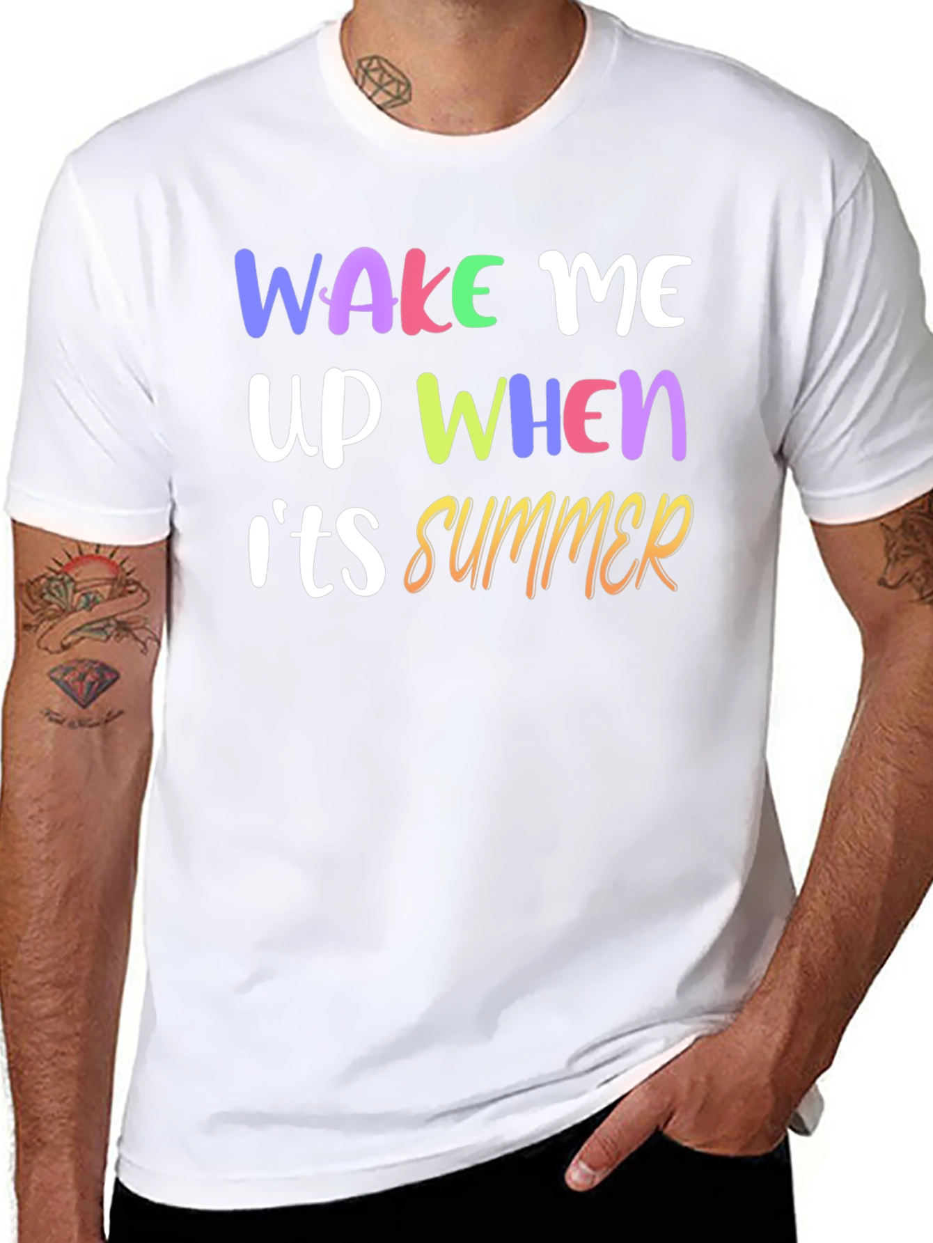 Wake Me Up When Its Summer Graphic T-Shirt