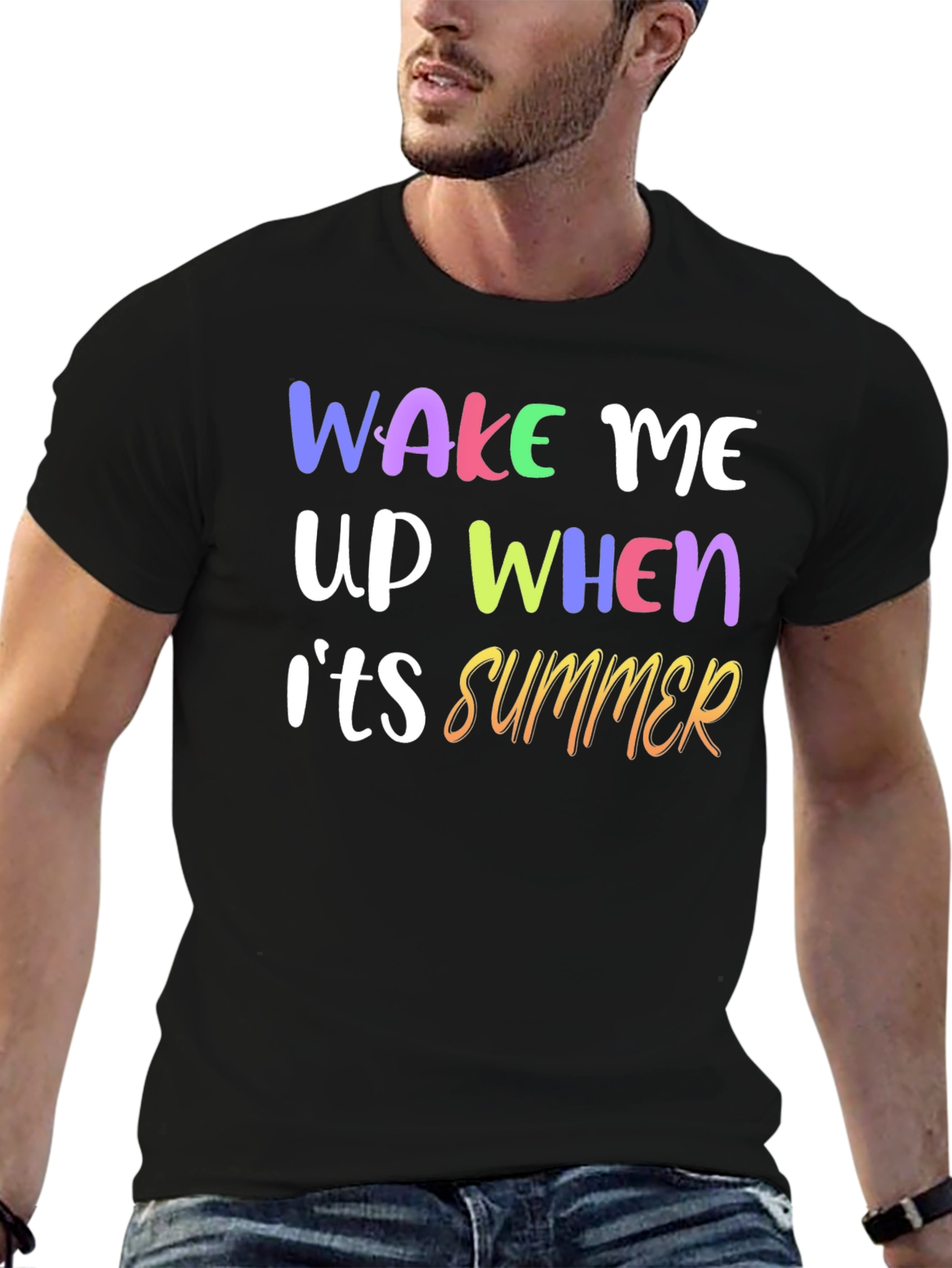Wake Me Up When Its Summer Graphic T-Shirt