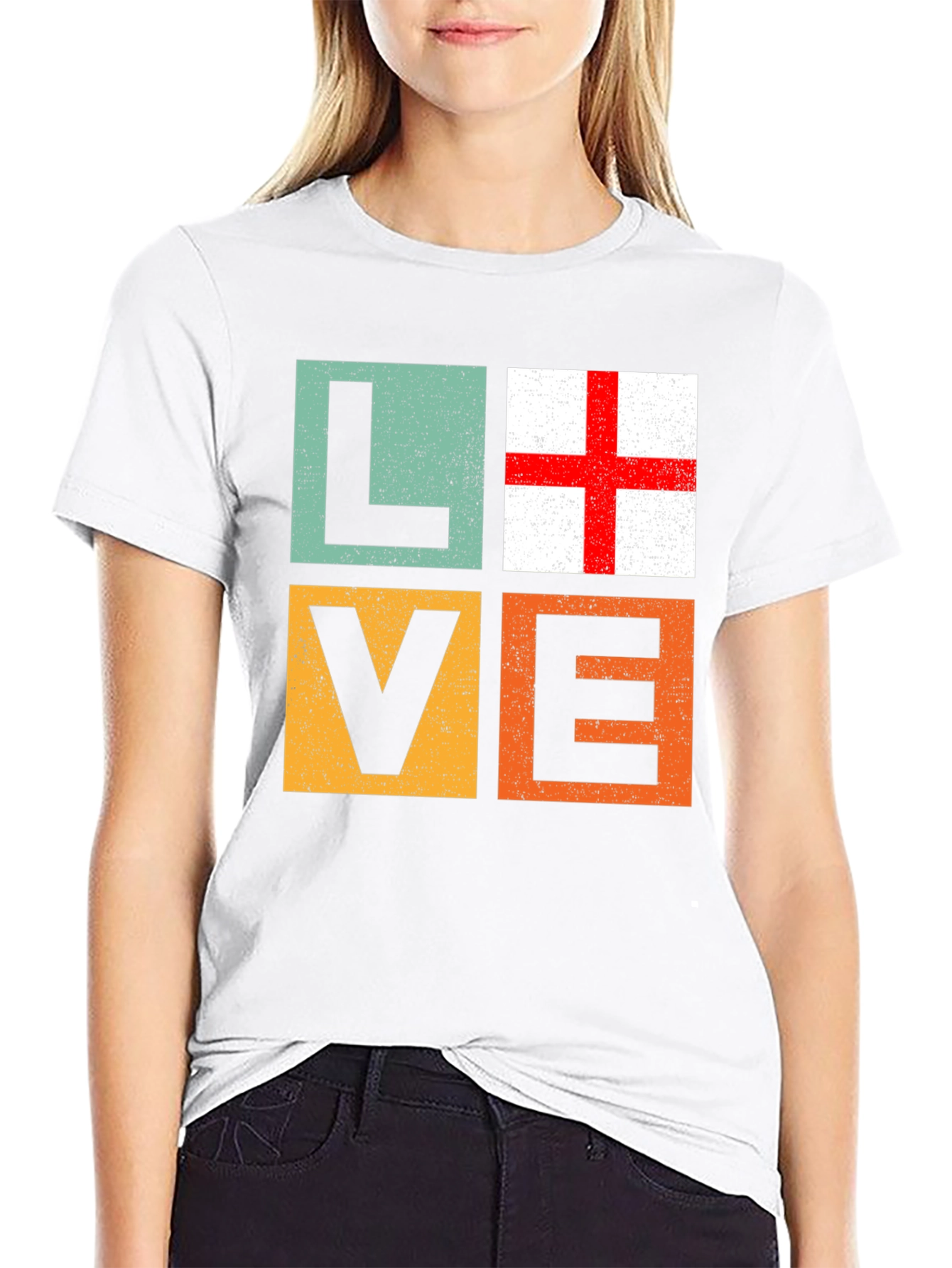 Love England Flag T-Shirt - Graphic Tee