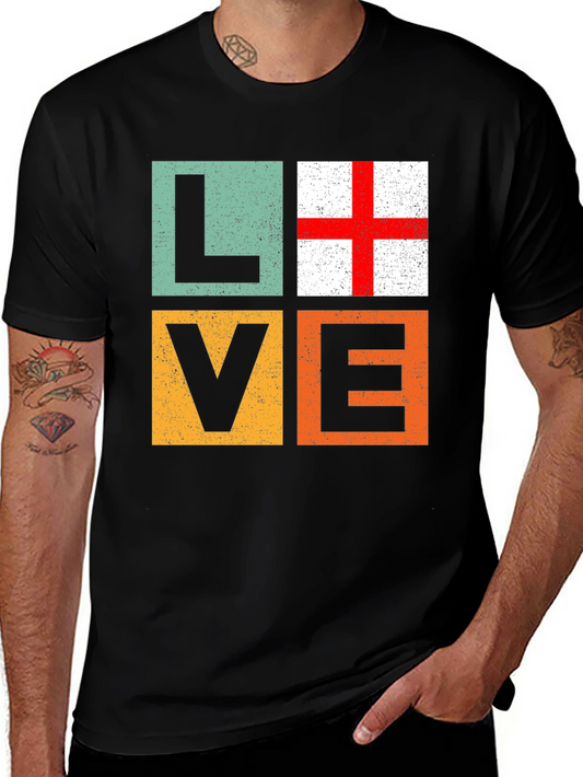 Love England Flag T-Shirt - Graphic Tee