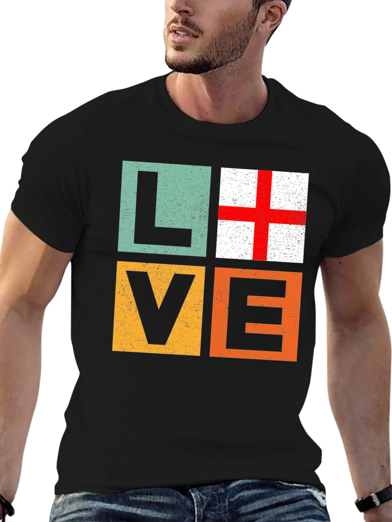 Love England Flag T-Shirt - Graphic Tee