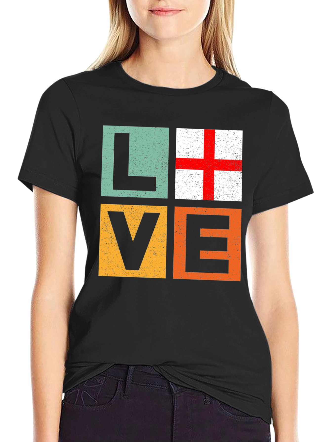 Love England Flag T-Shirt - Graphic Tee