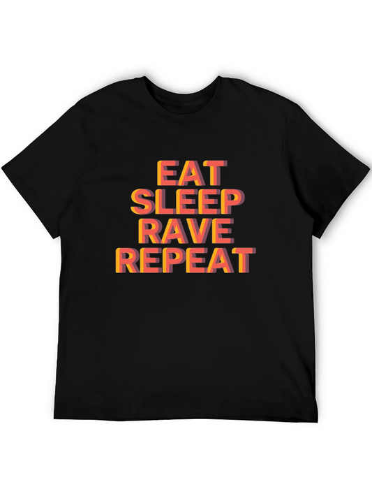 Eat Sleep Rave Repeat Graphic Tee