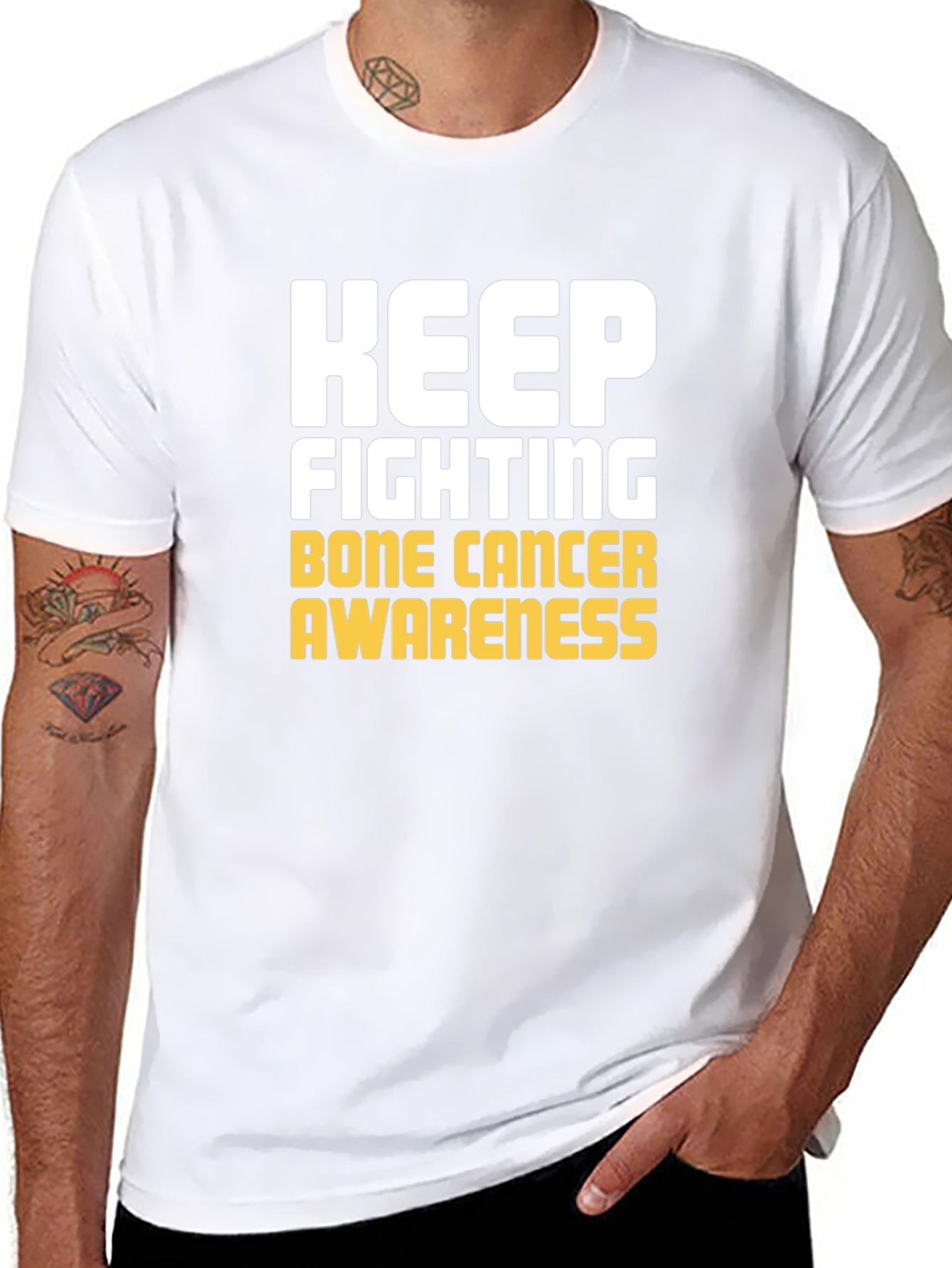 Keep Fighting Bone Cancer Awareness T-Shirt