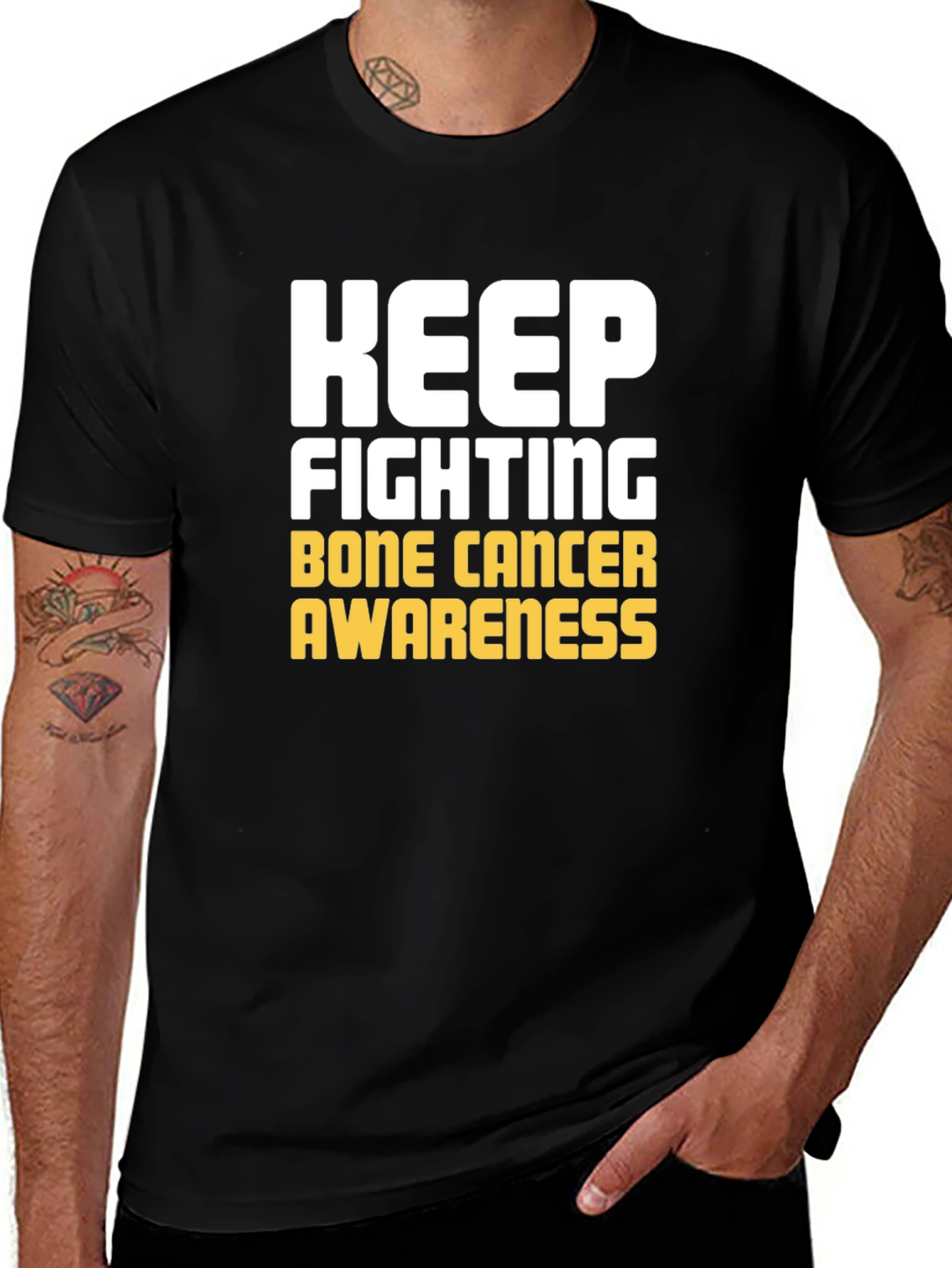 Keep Fighting Bone Cancer Awareness T-Shirt