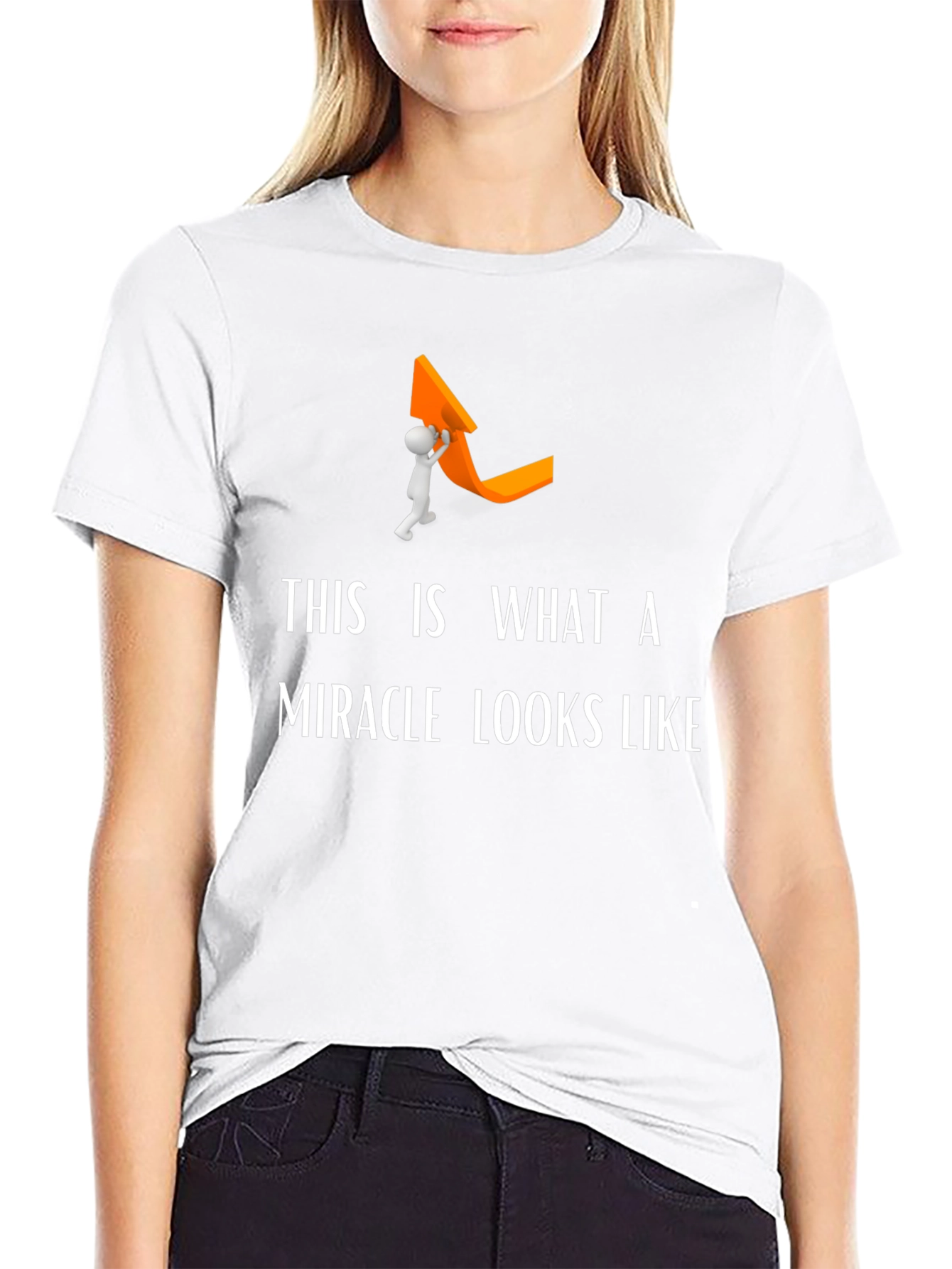 Miracle Graphic Tee - Funny Uplift Arrow T-Shirt